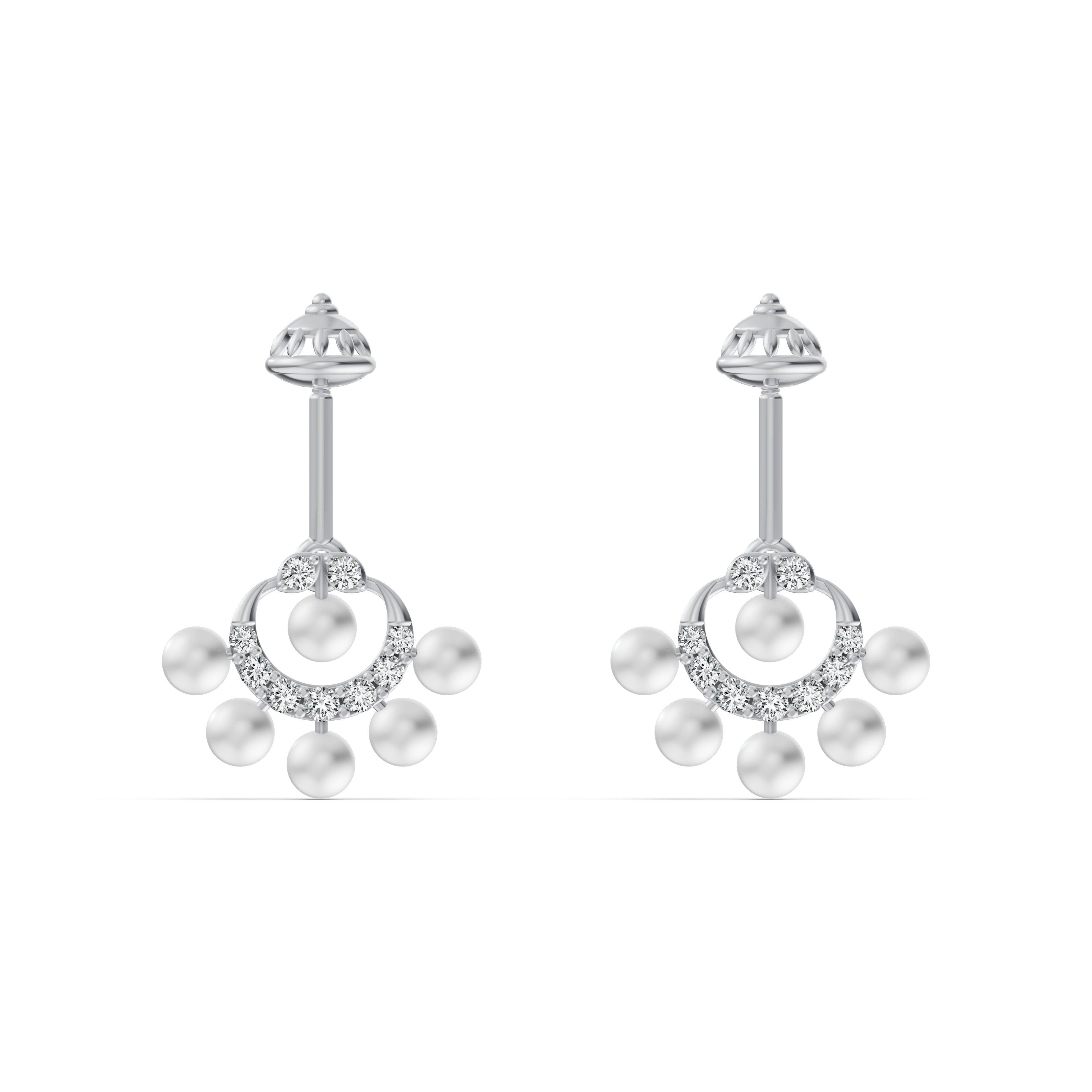 Heritage Pearl Diamond Koppu Earrings