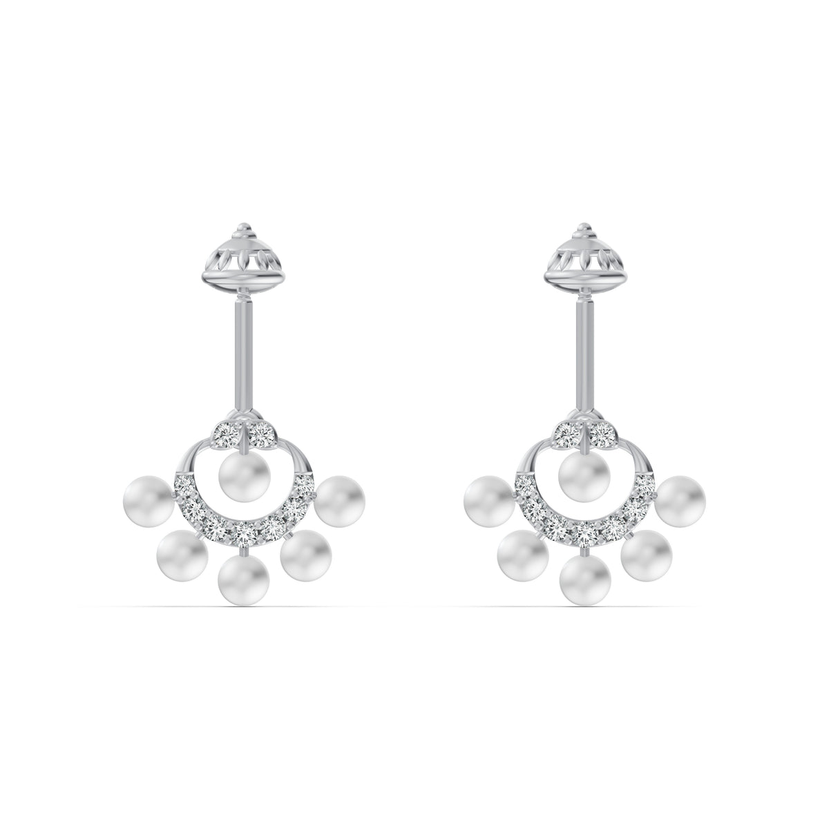 Heritage Pearl Diamond Koppu Earrings