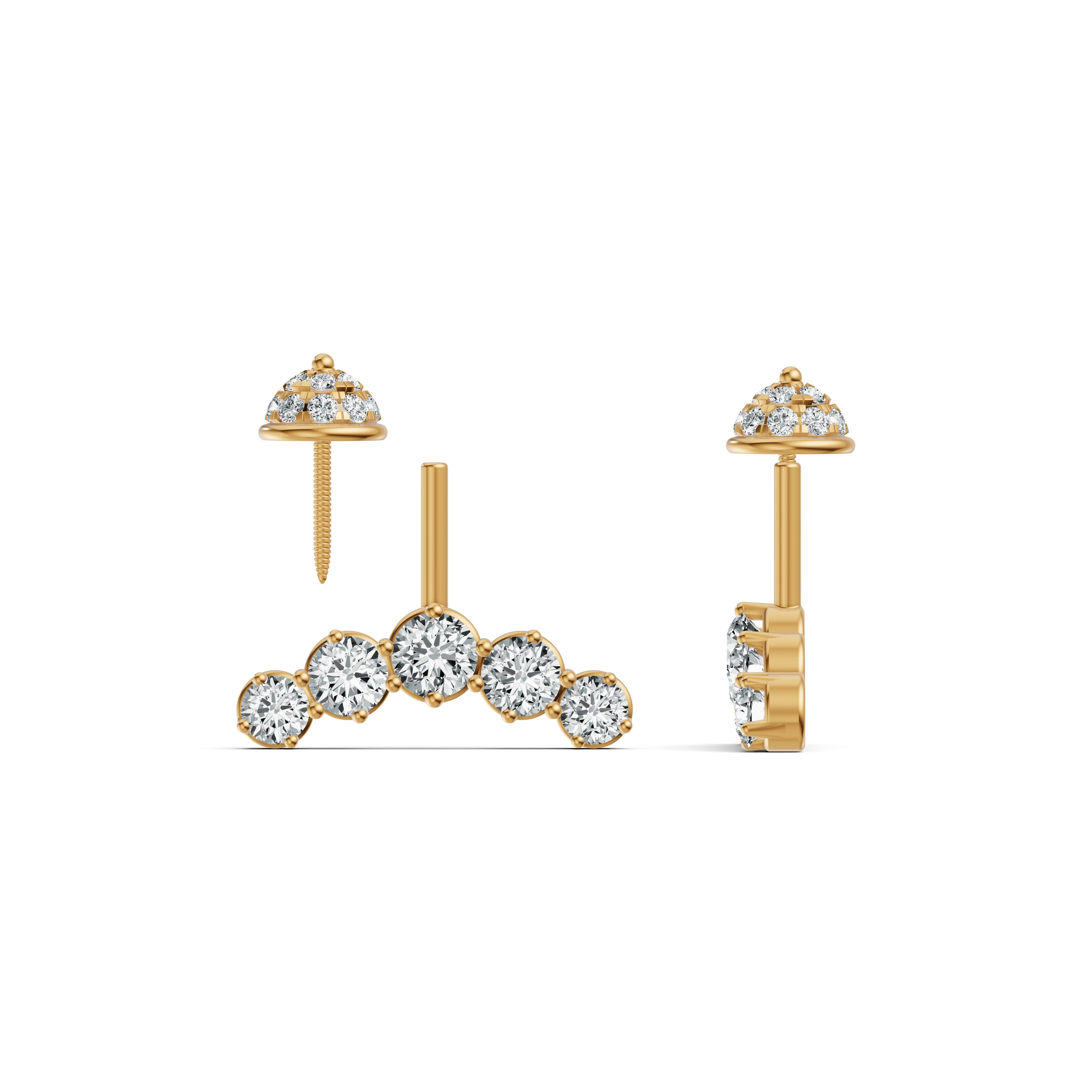 Royal Arc Diamond Koppu Earrings