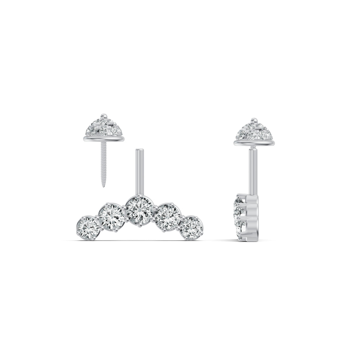 Royal Arc Diamond Koppu Earrings