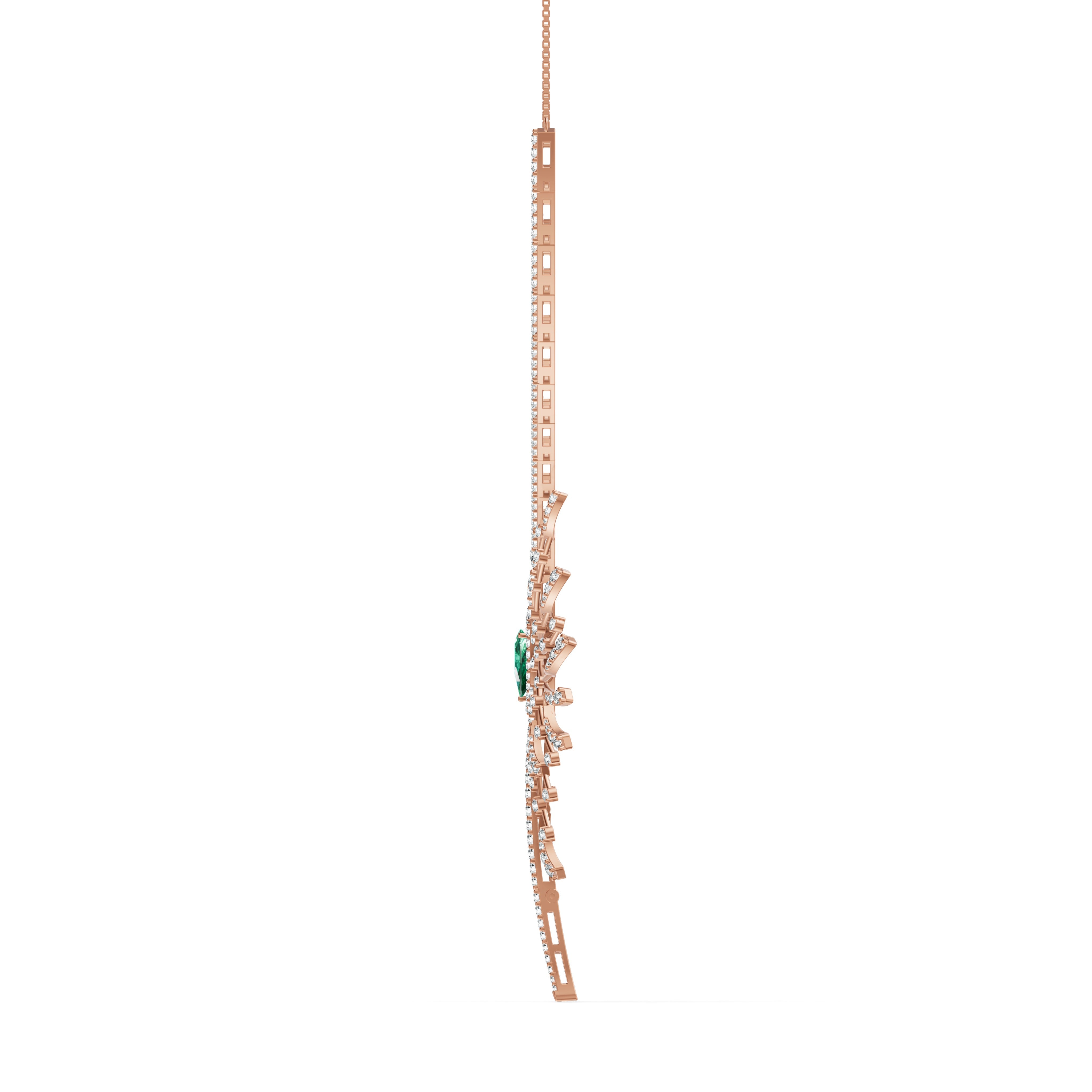 Flowy Butterfly Diamond Necklace