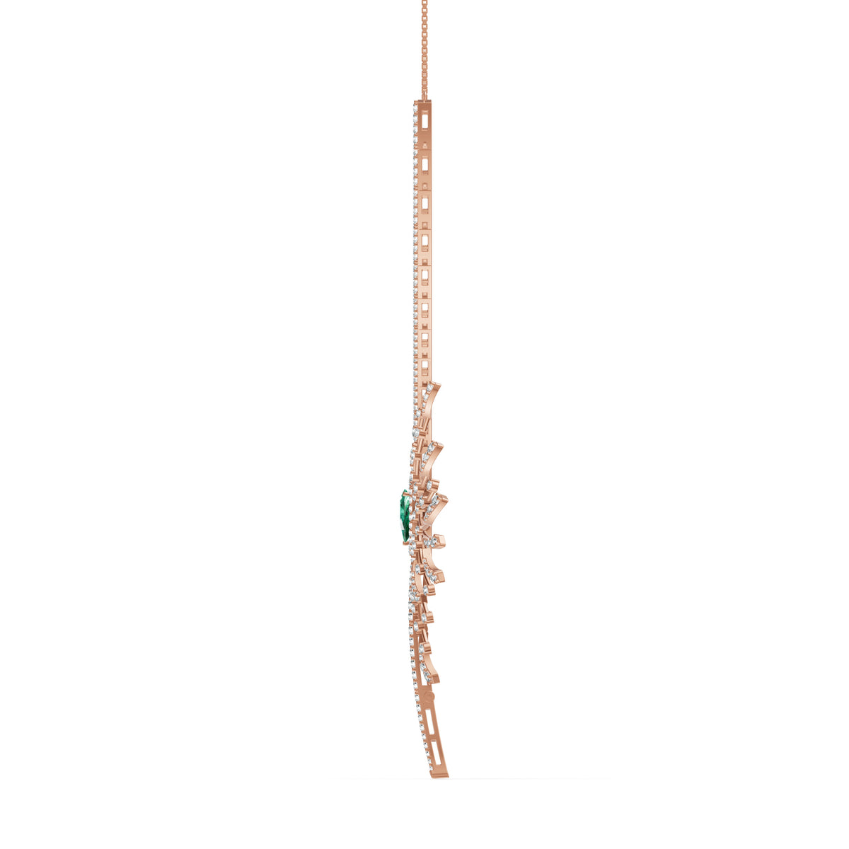 Flowy Butterfly Diamond Necklace