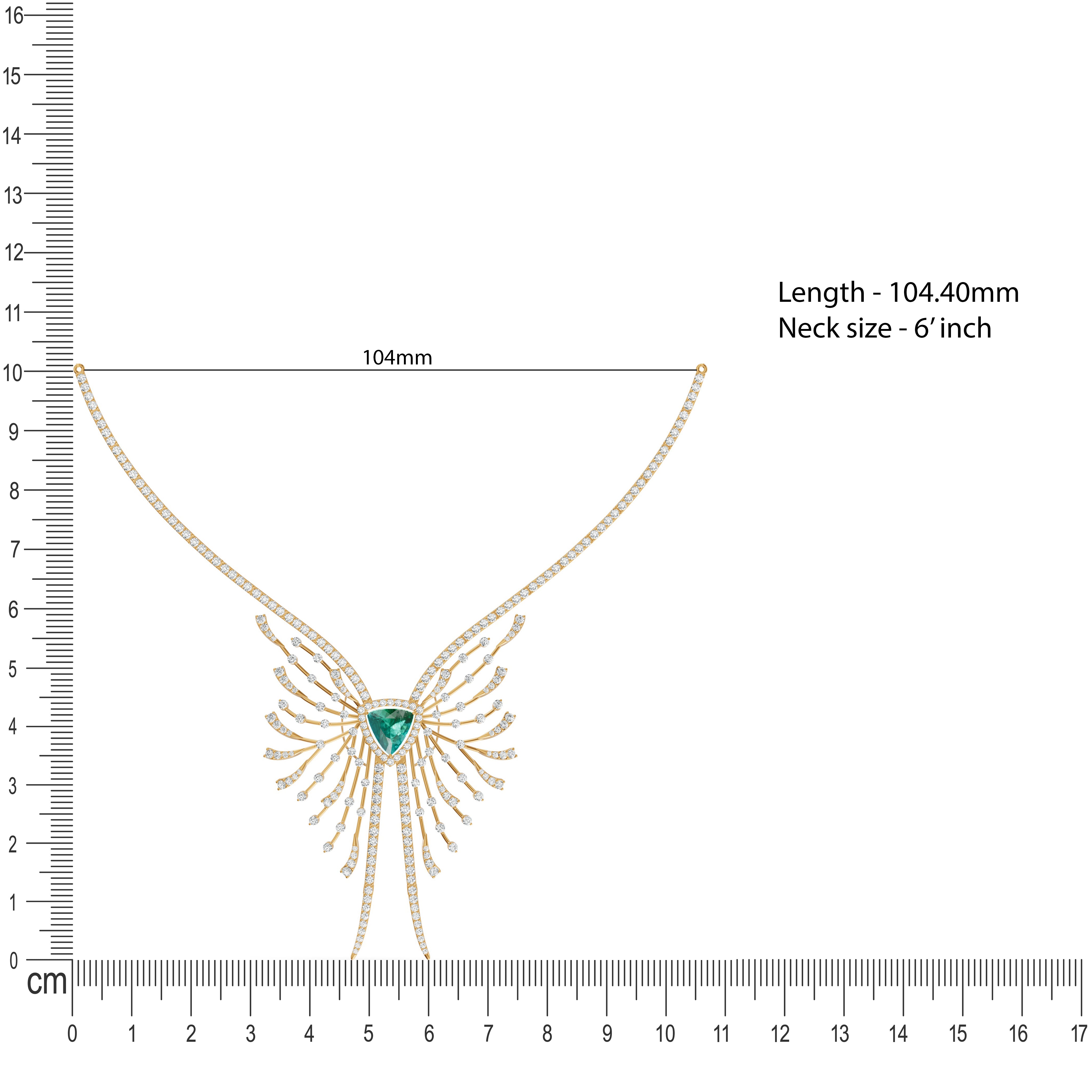 Flowy Butterfly Diamond Necklace