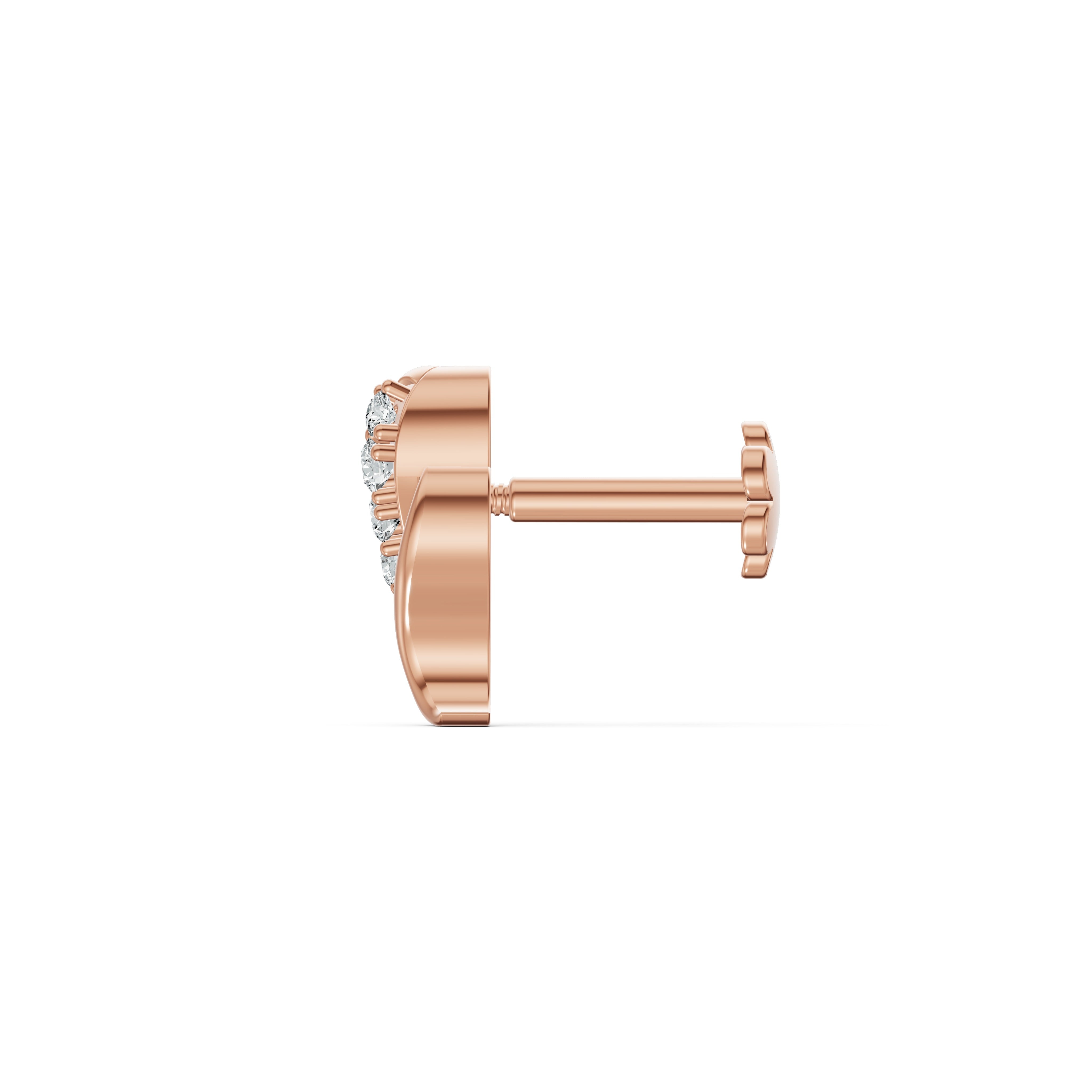 Swirl Spark Diamond Nosepin