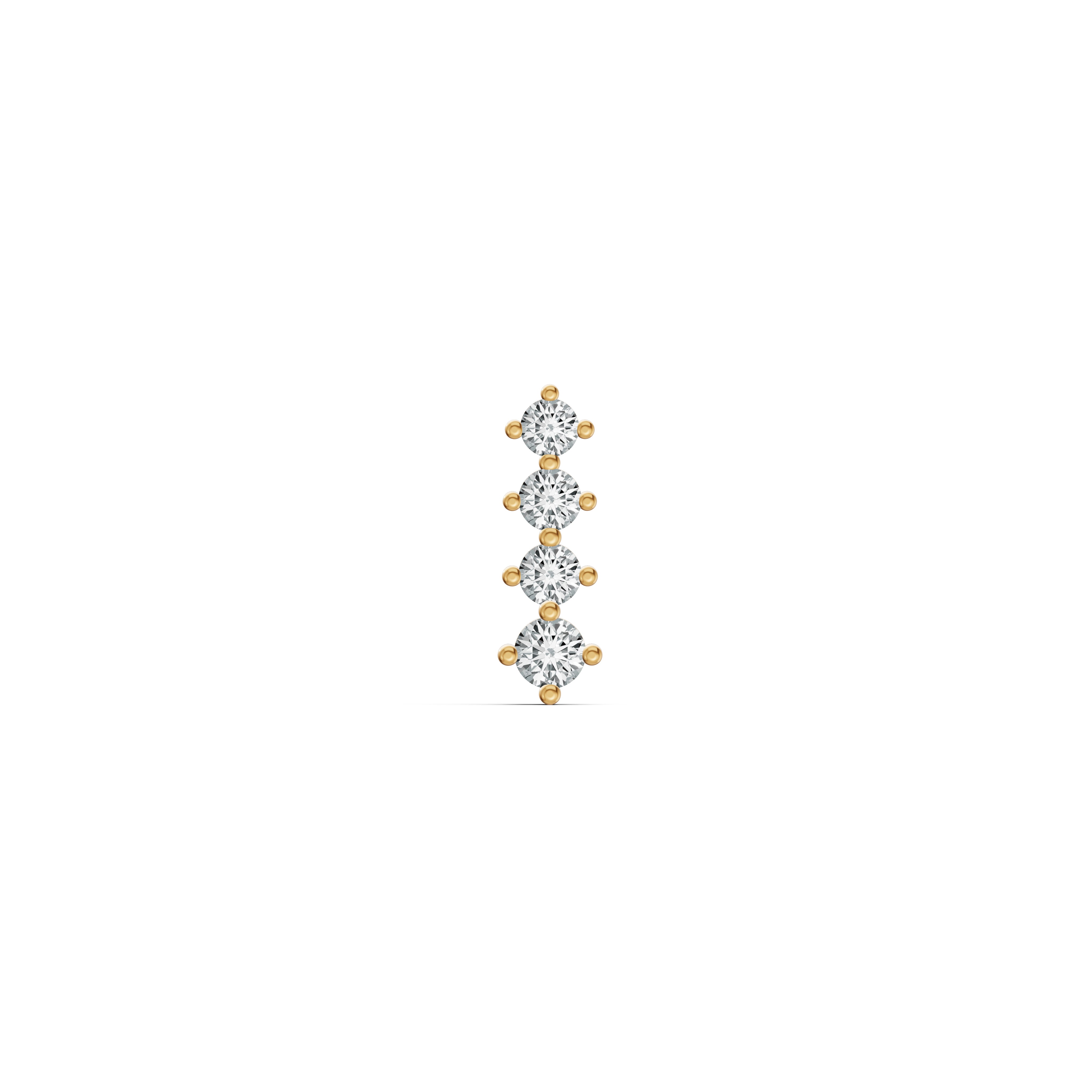 Classic Vertical Diamond Nosepin