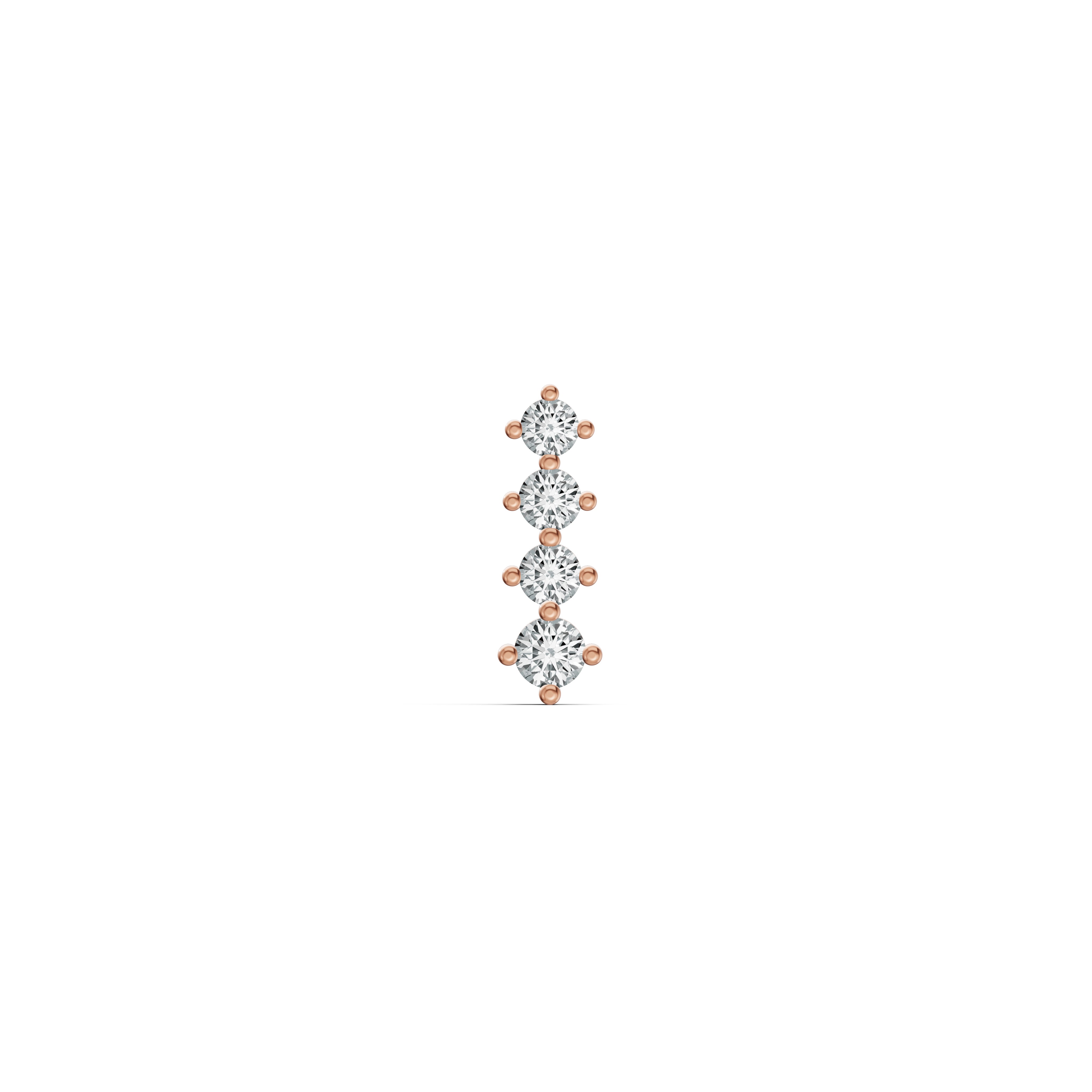 Classic Vertical Diamond Nosepin