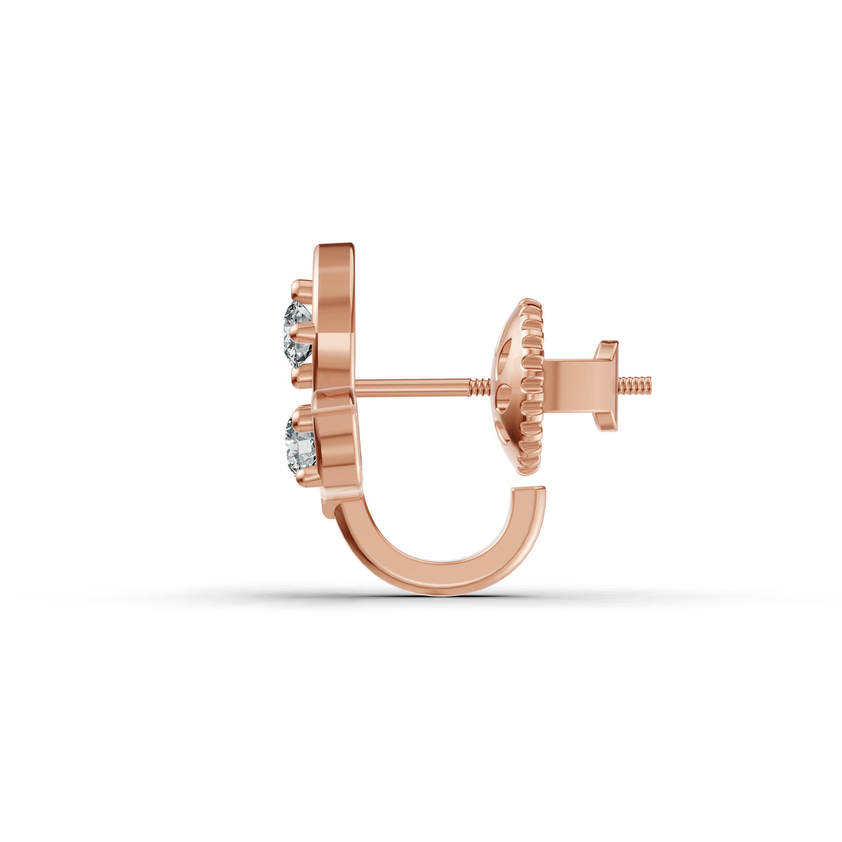 Trinity Leaf Diamond Nosepin