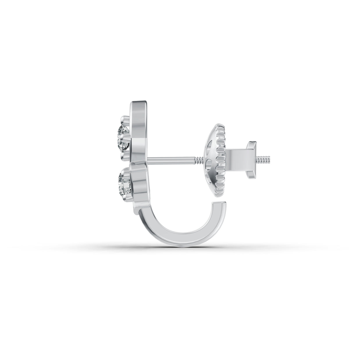 Trinity Leaf Diamond Nosepin