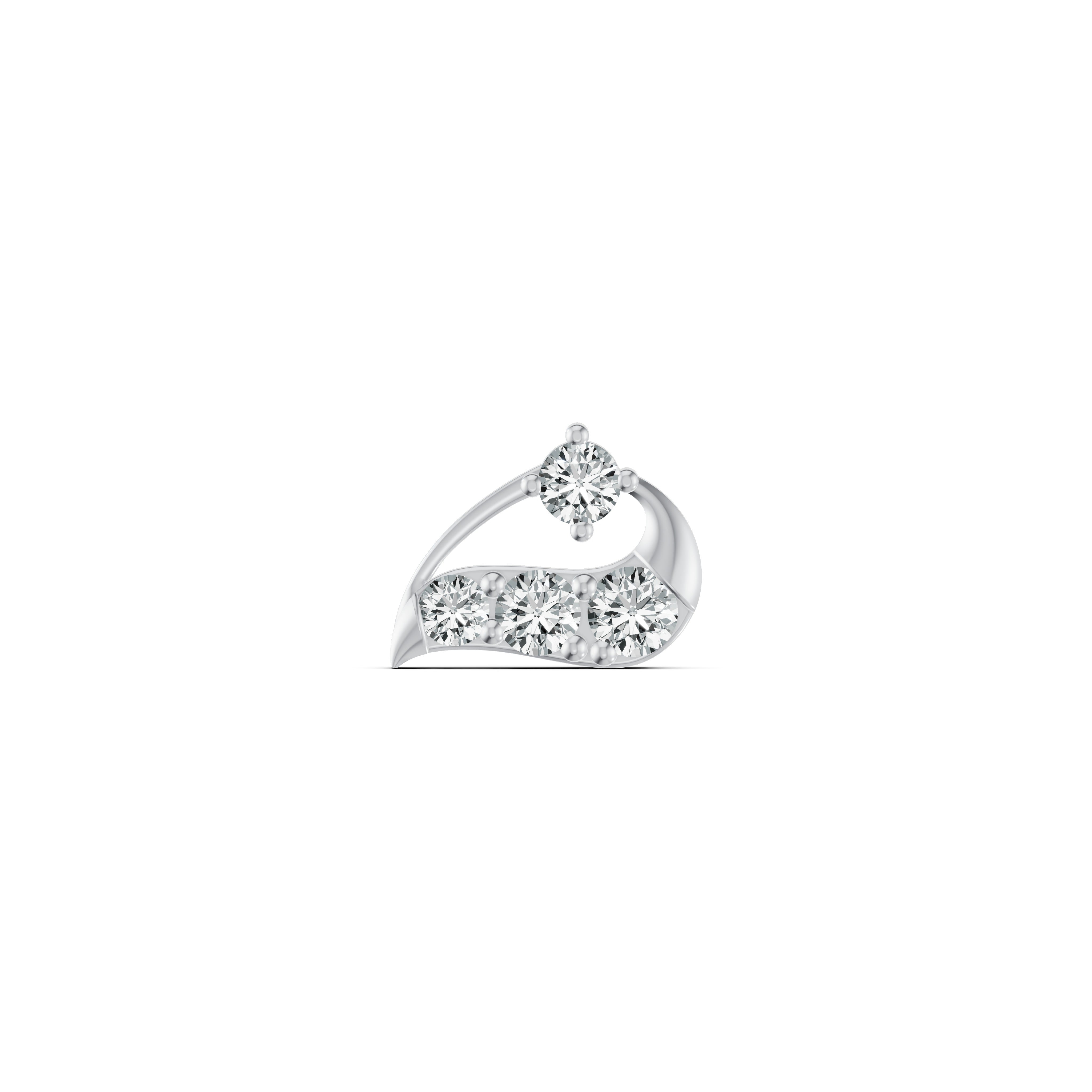 Radiant Arc Diamond Nosepin