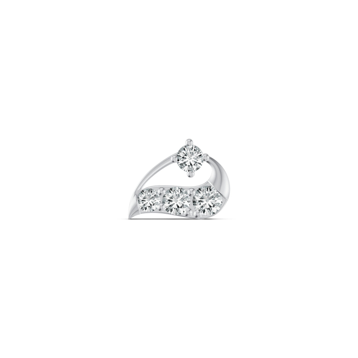 Radiant Arc Diamond Nosepin