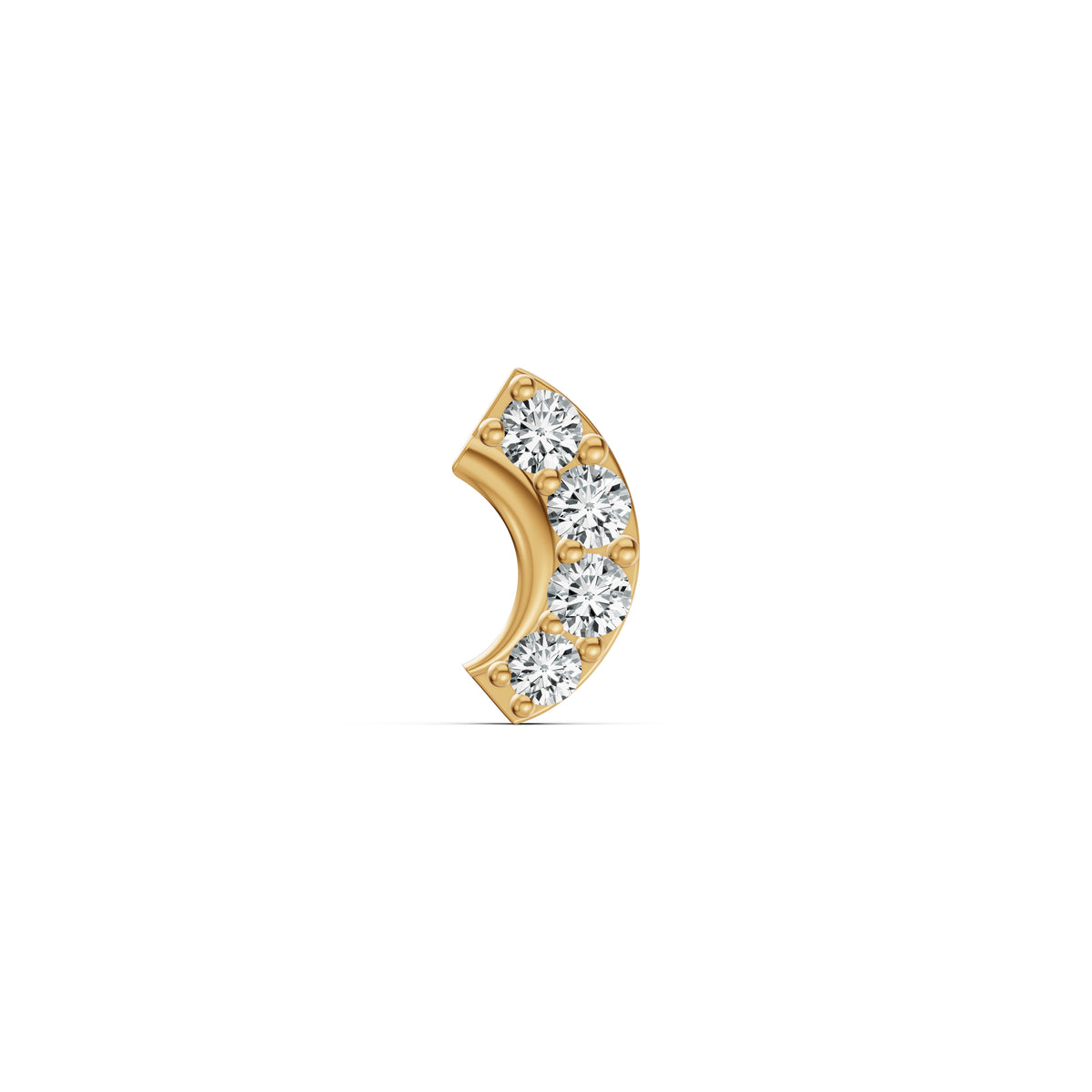 Mini Crescent Diamond Nosepin