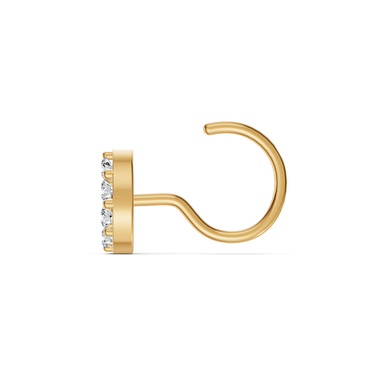 Mini Crescent Diamond Nosepin