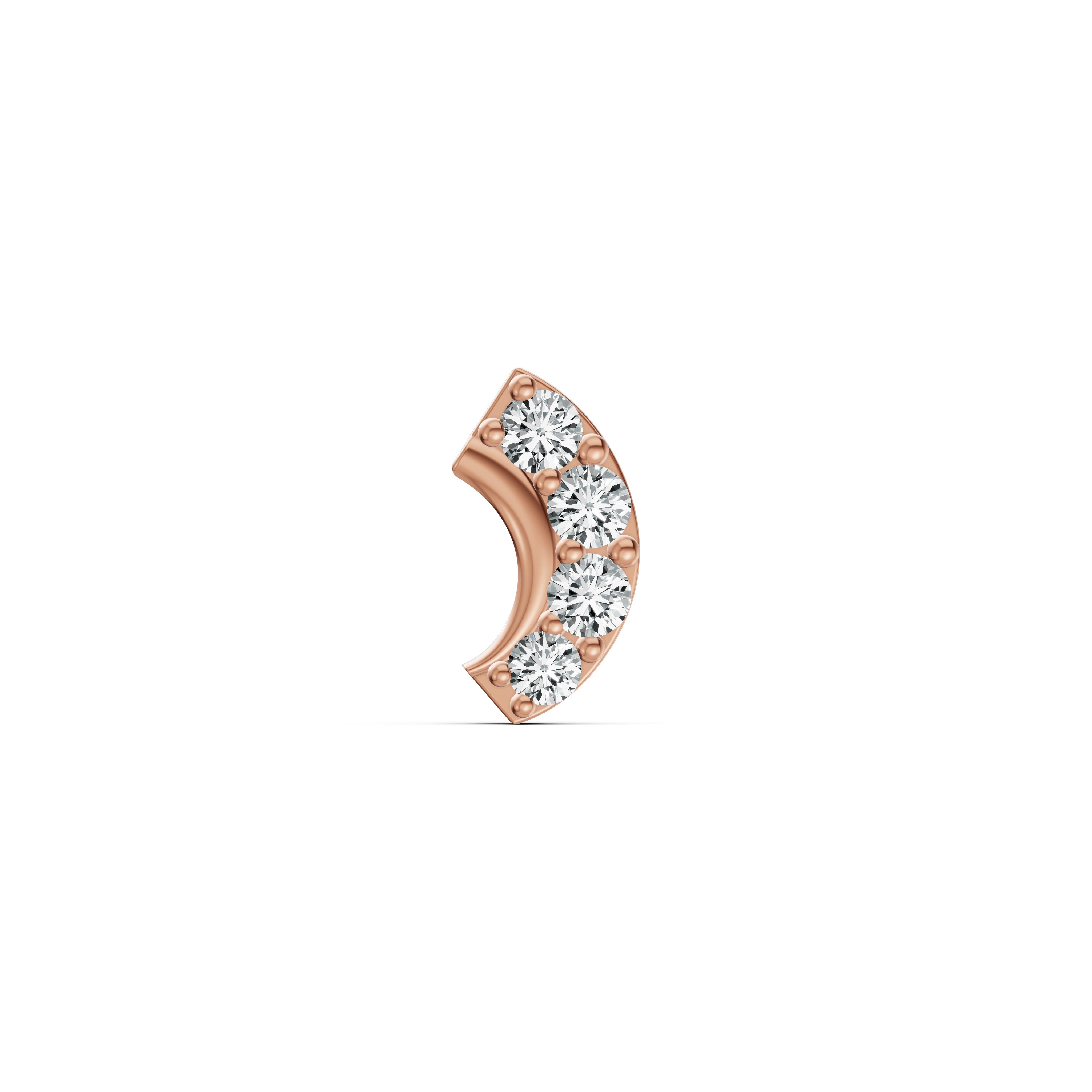 Mini Crescent Diamond Nosepin