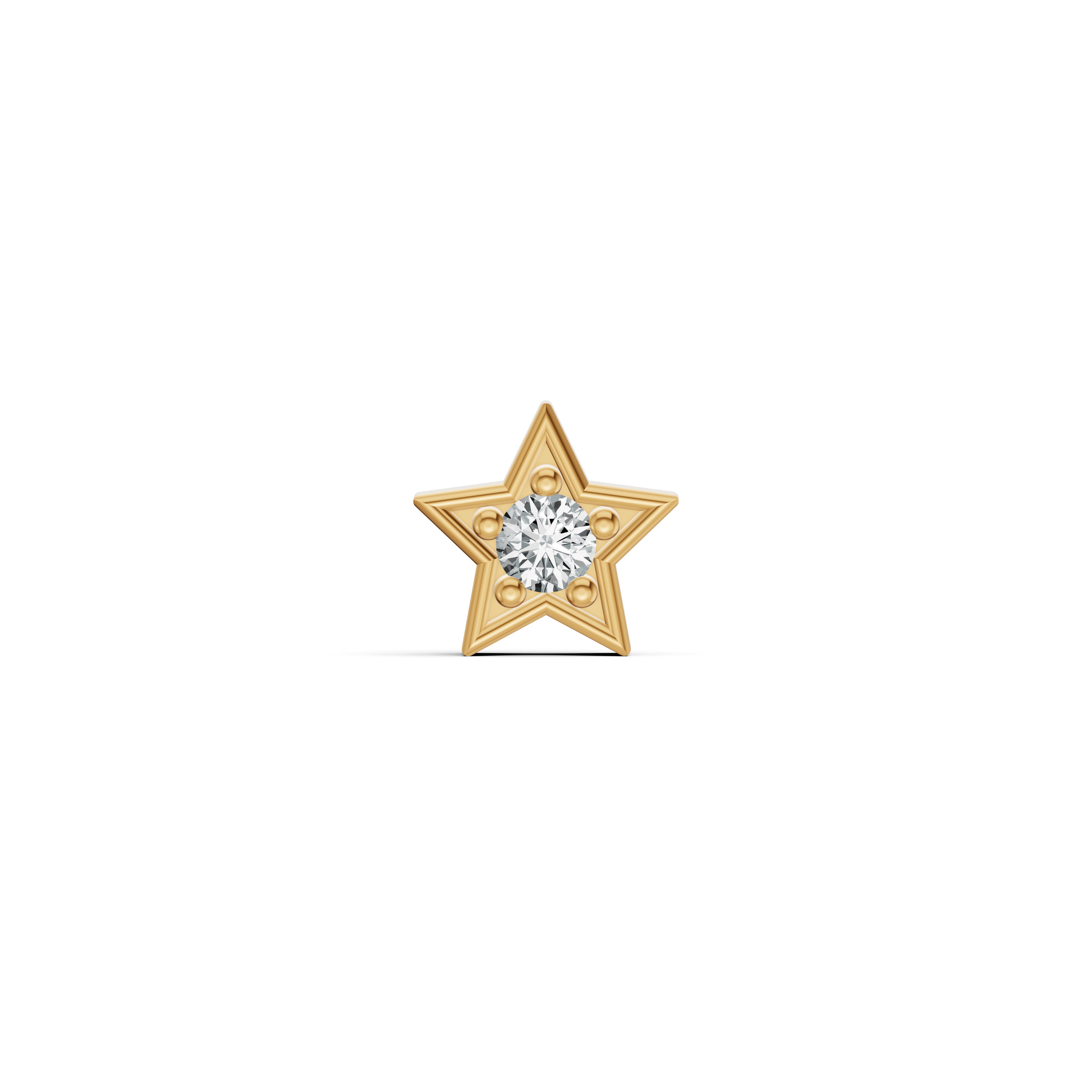 Petite Star Diamond Nosepin