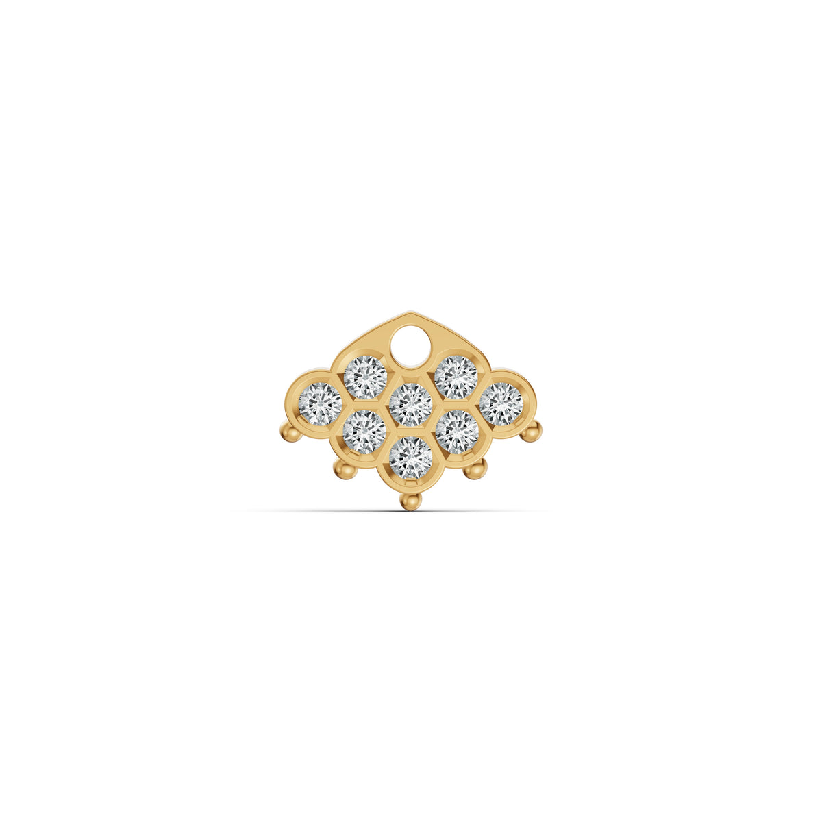 Pavé Fan Diamond Nosepin