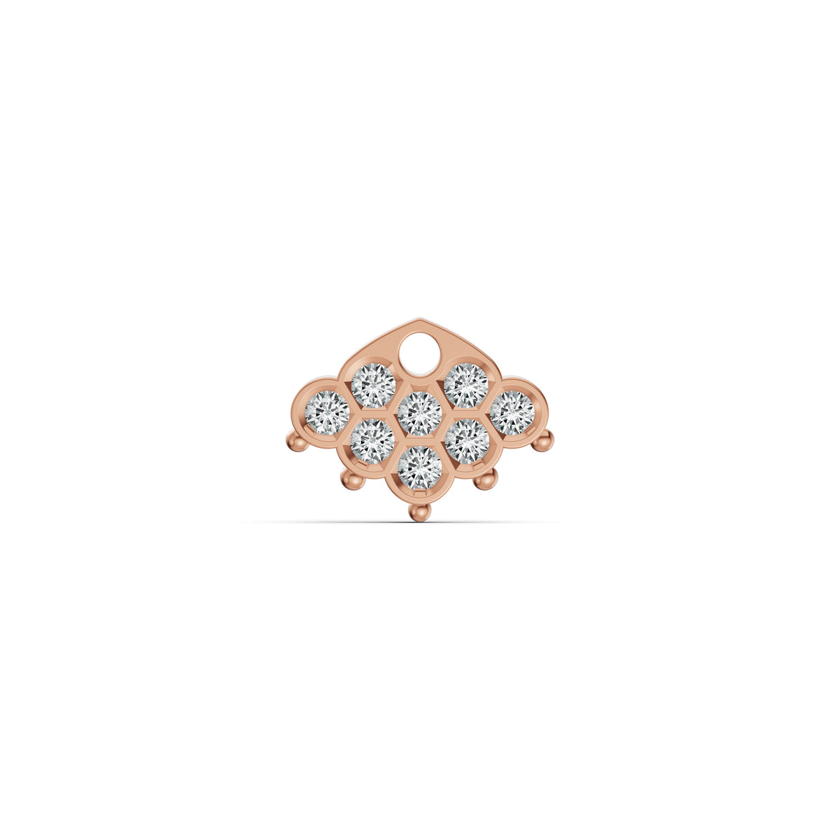 Pavé Fan Diamond Nosepin