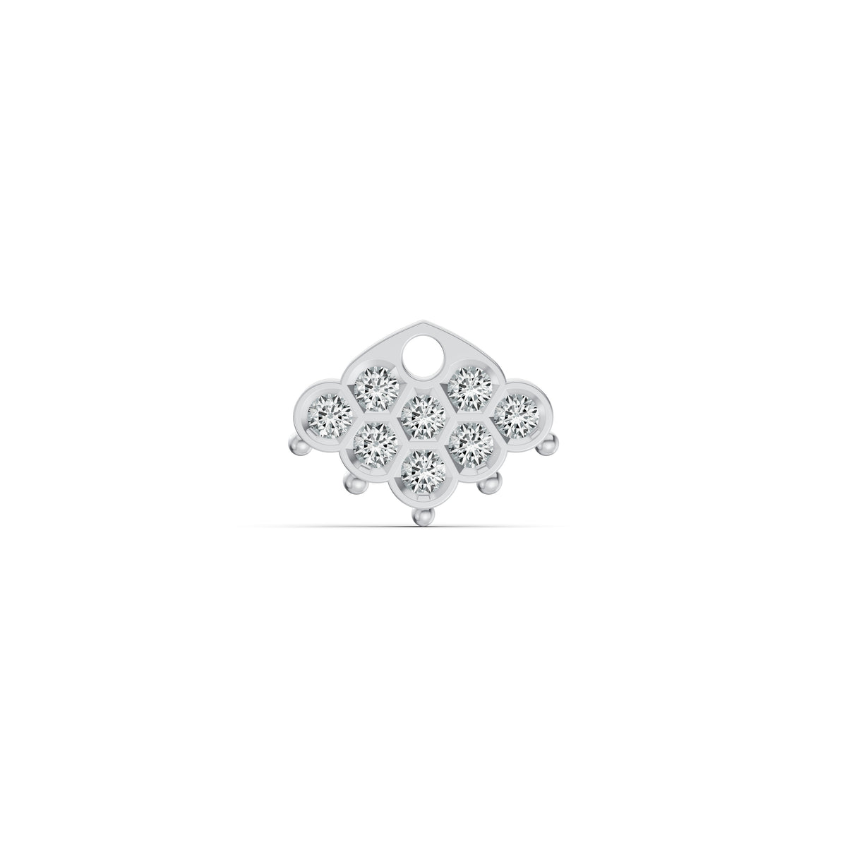 Pavé Fan Diamond Nosepin