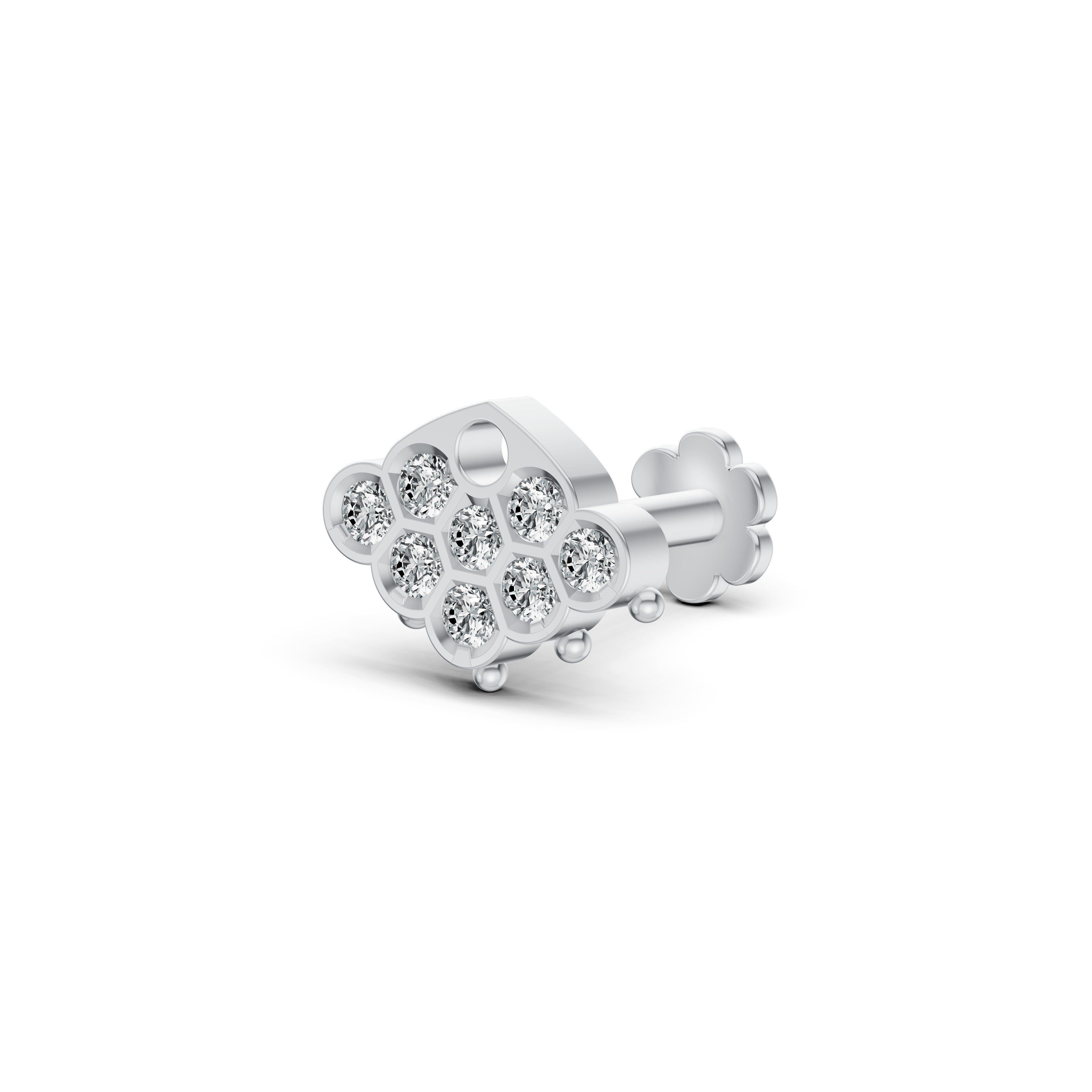 Pavé Fan Diamond Nosepin
