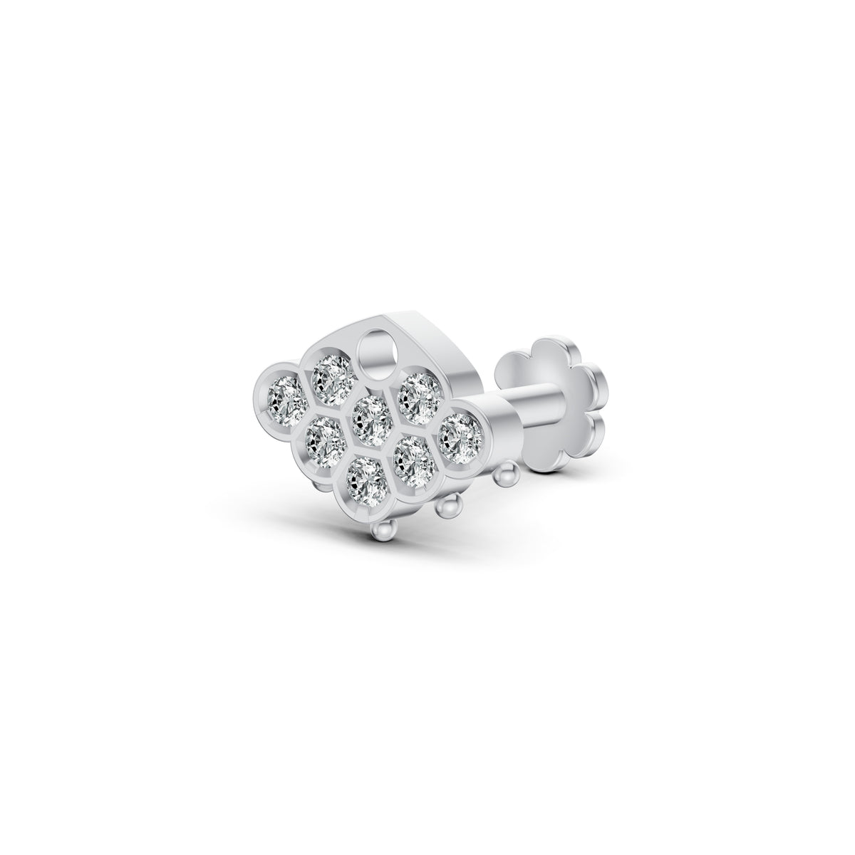 Pavé Fan Diamond Nosepin