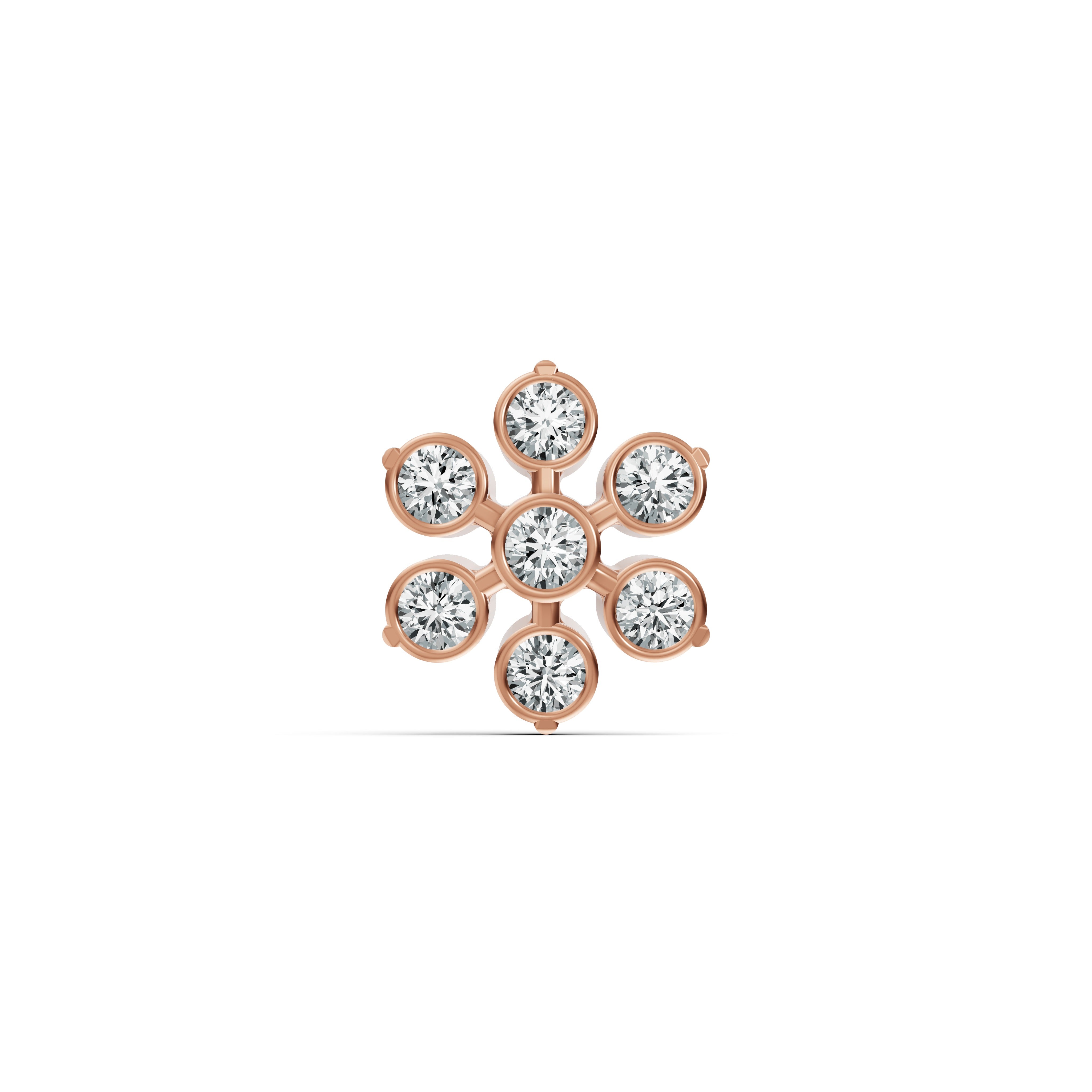 Classic Floral Diamond Nosepin