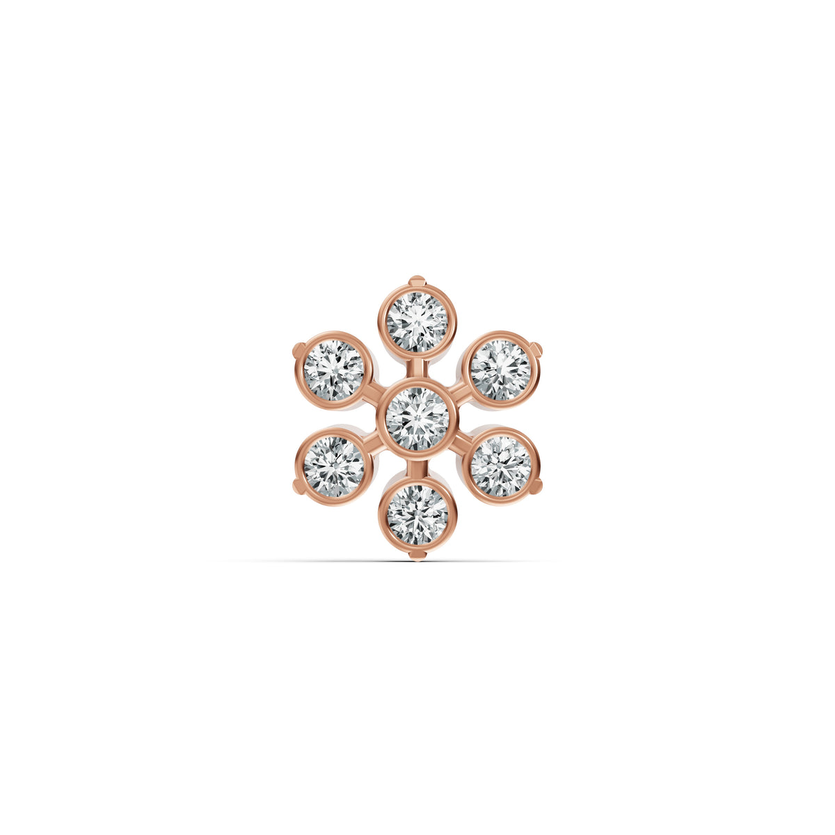 Classic Floral Diamond Nosepin