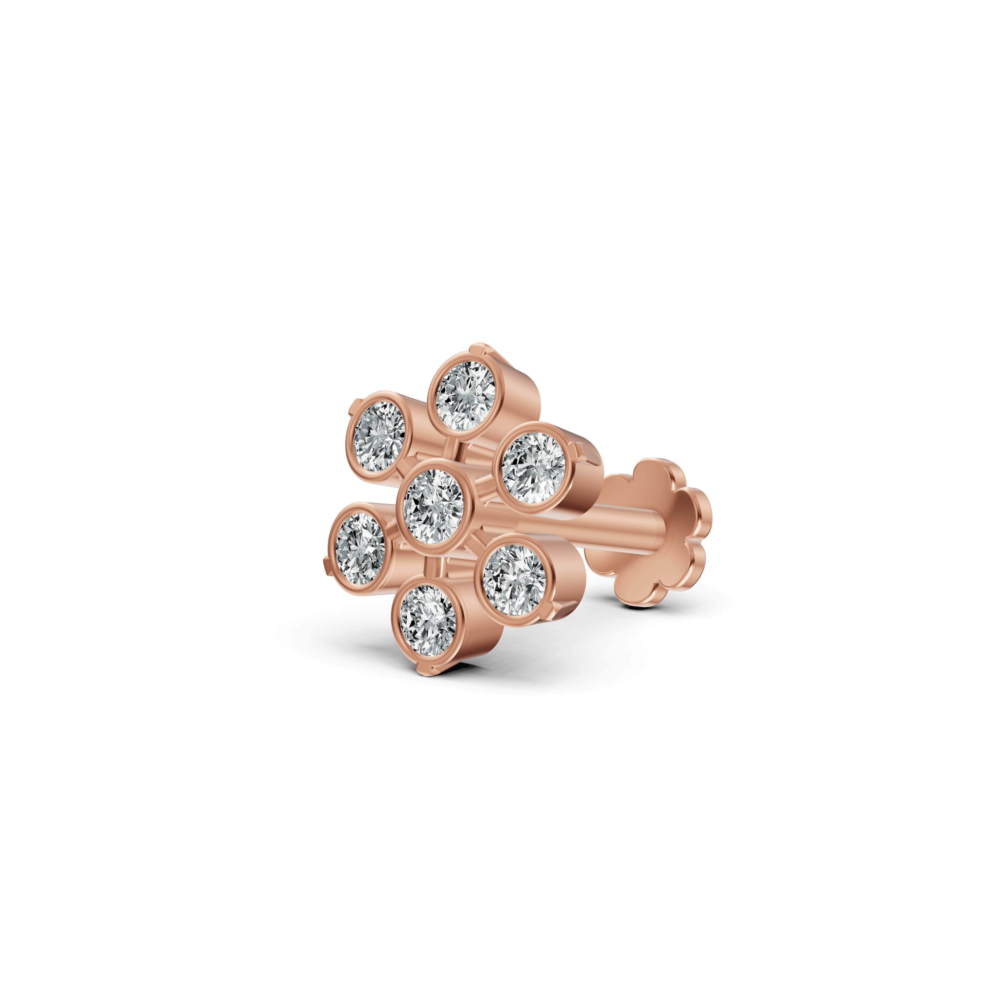 Classic Floral Diamond Nosepin