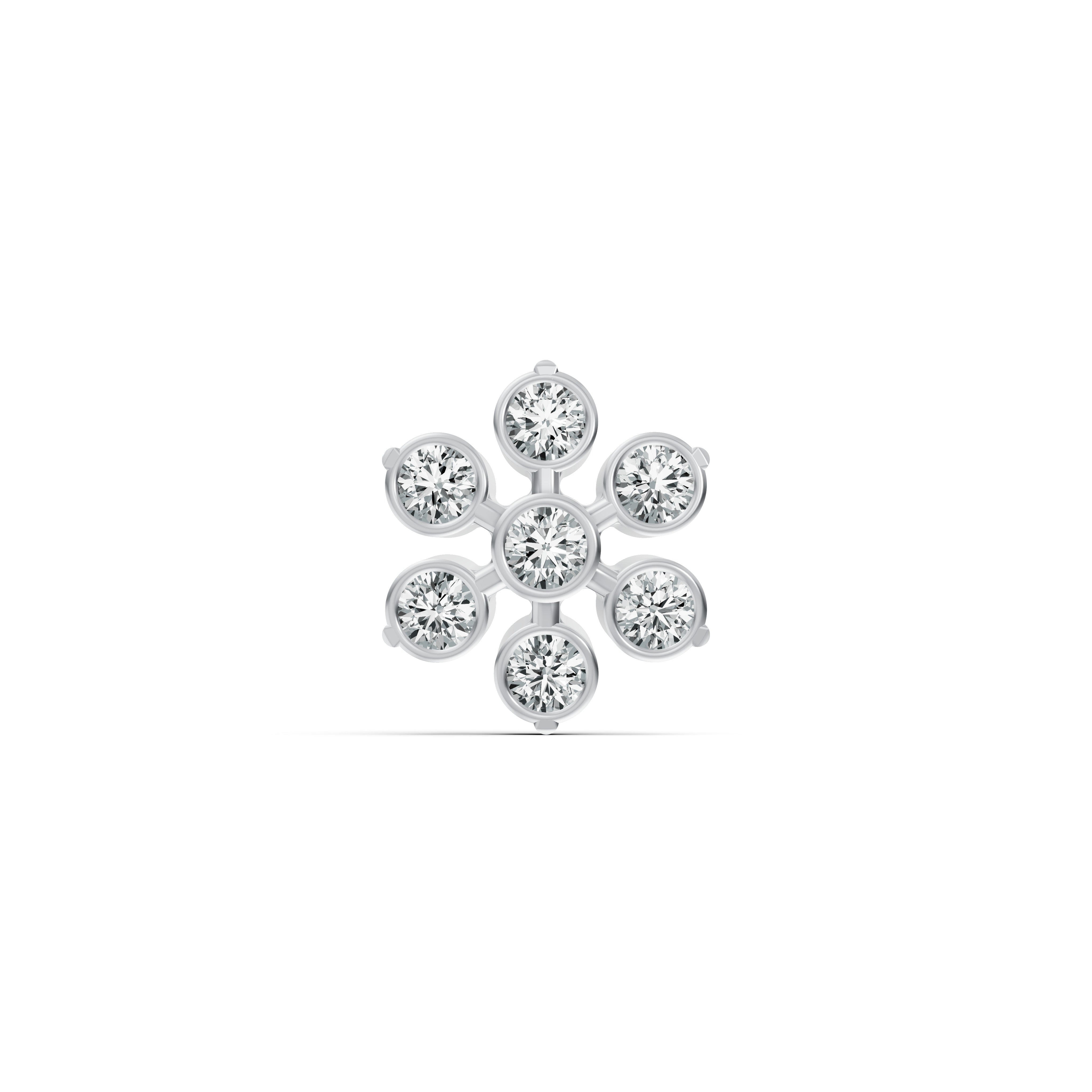 Classic Floral Diamond Nosepin