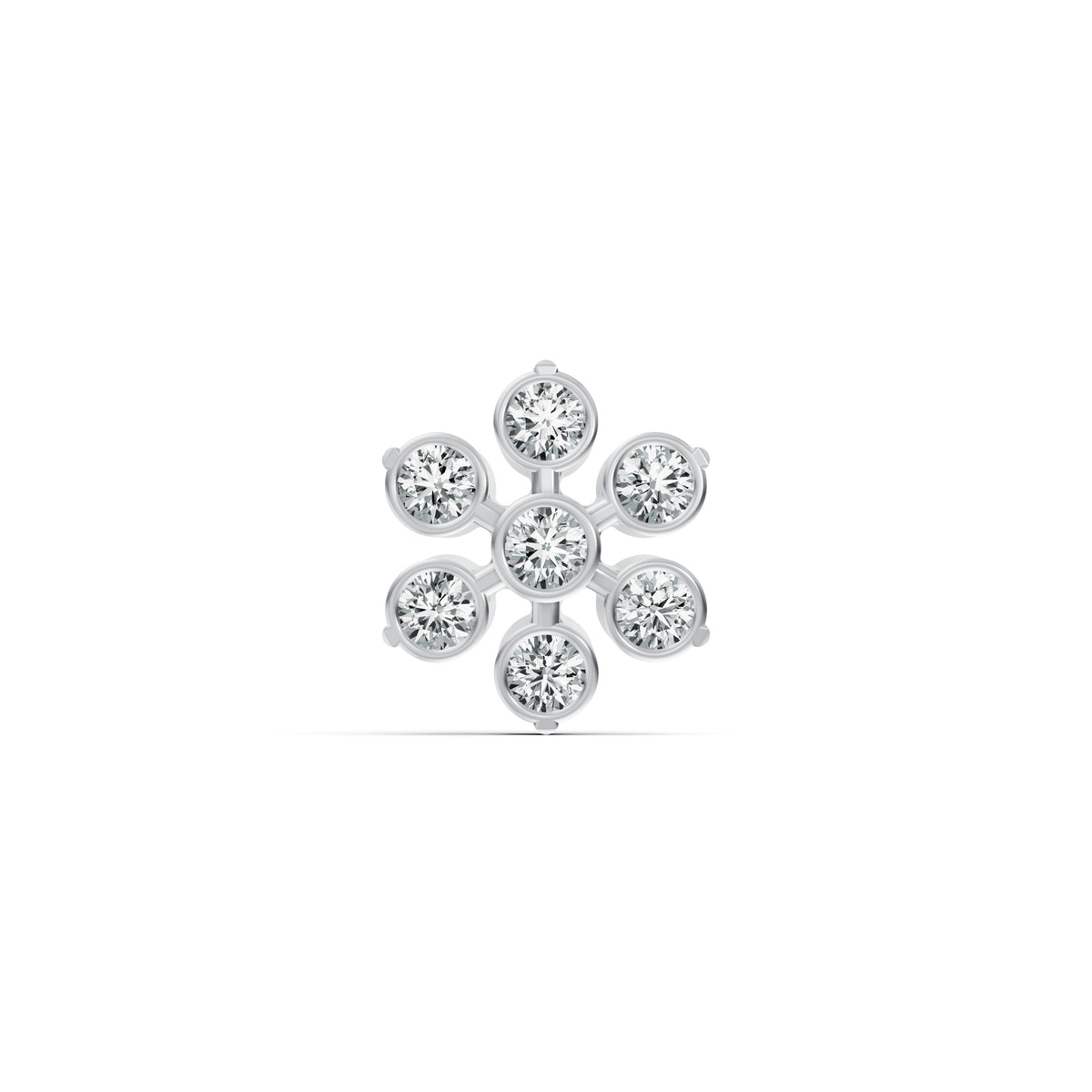 Classic Floral Diamond Nosepin