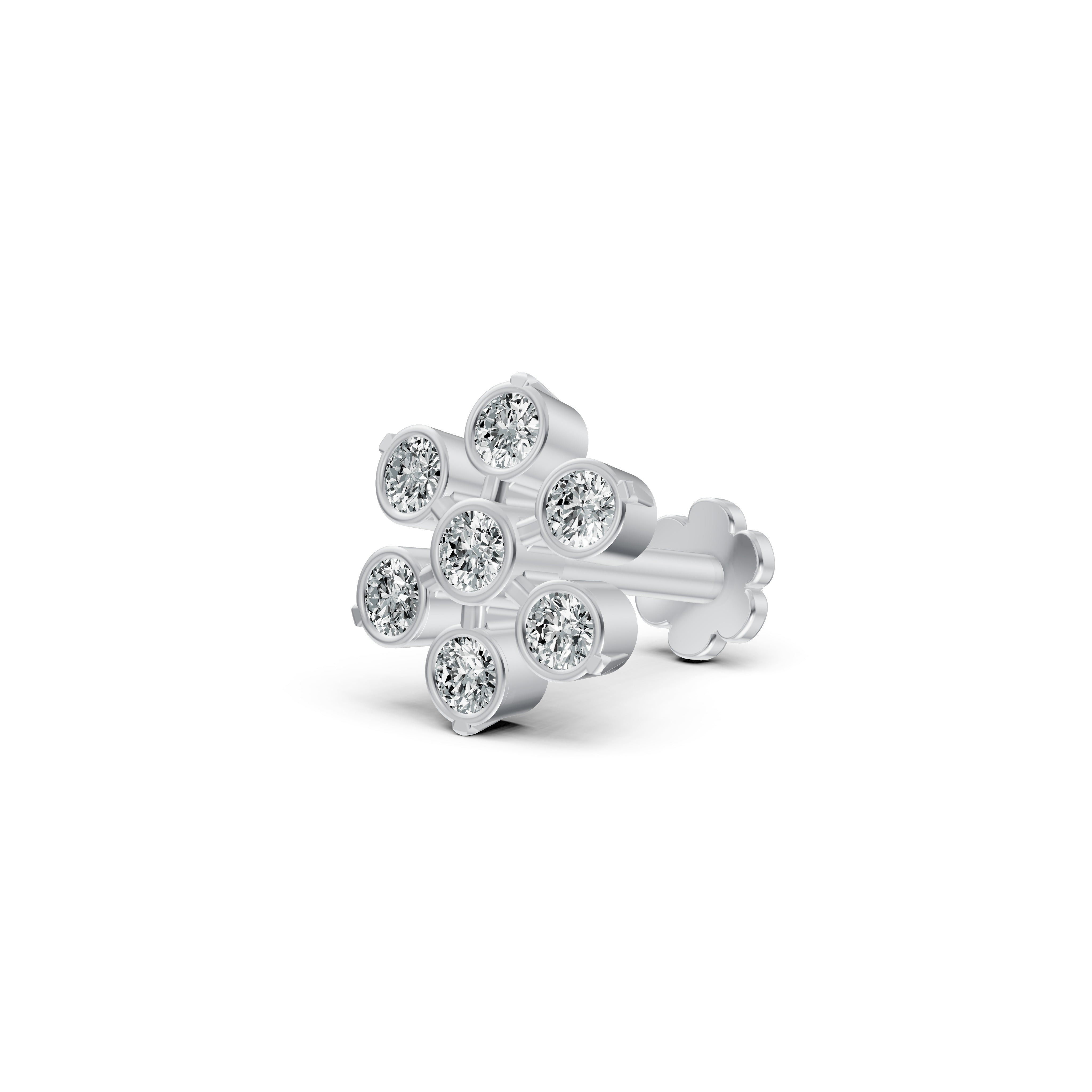 Classic Floral Diamond Nosepin