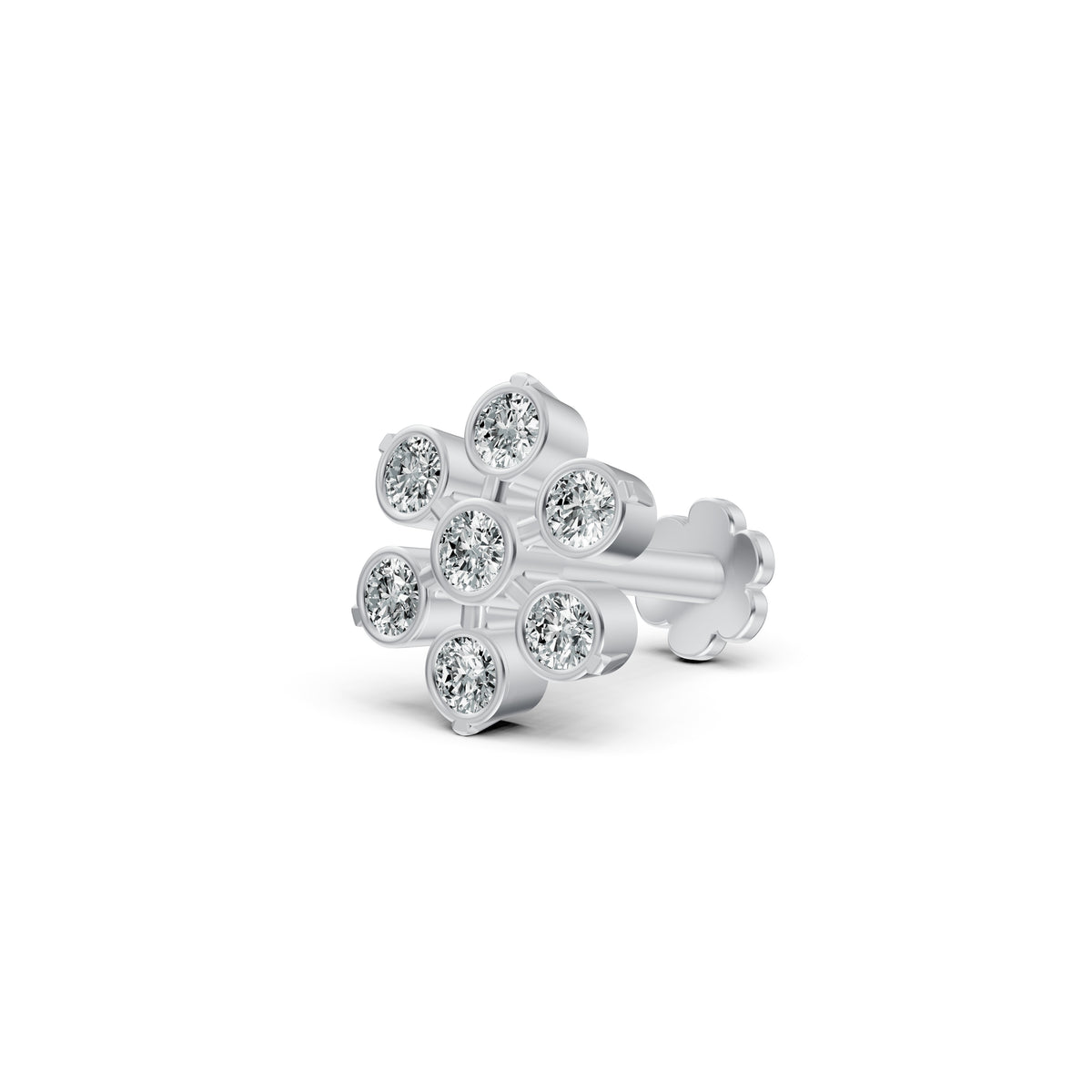 Classic Floral Diamond Nosepin