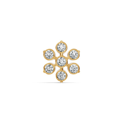 Classic Floral Diamond Nosepin
