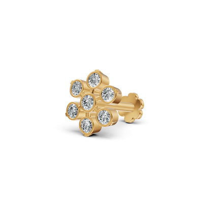 Classic Floral Diamond Nosepin