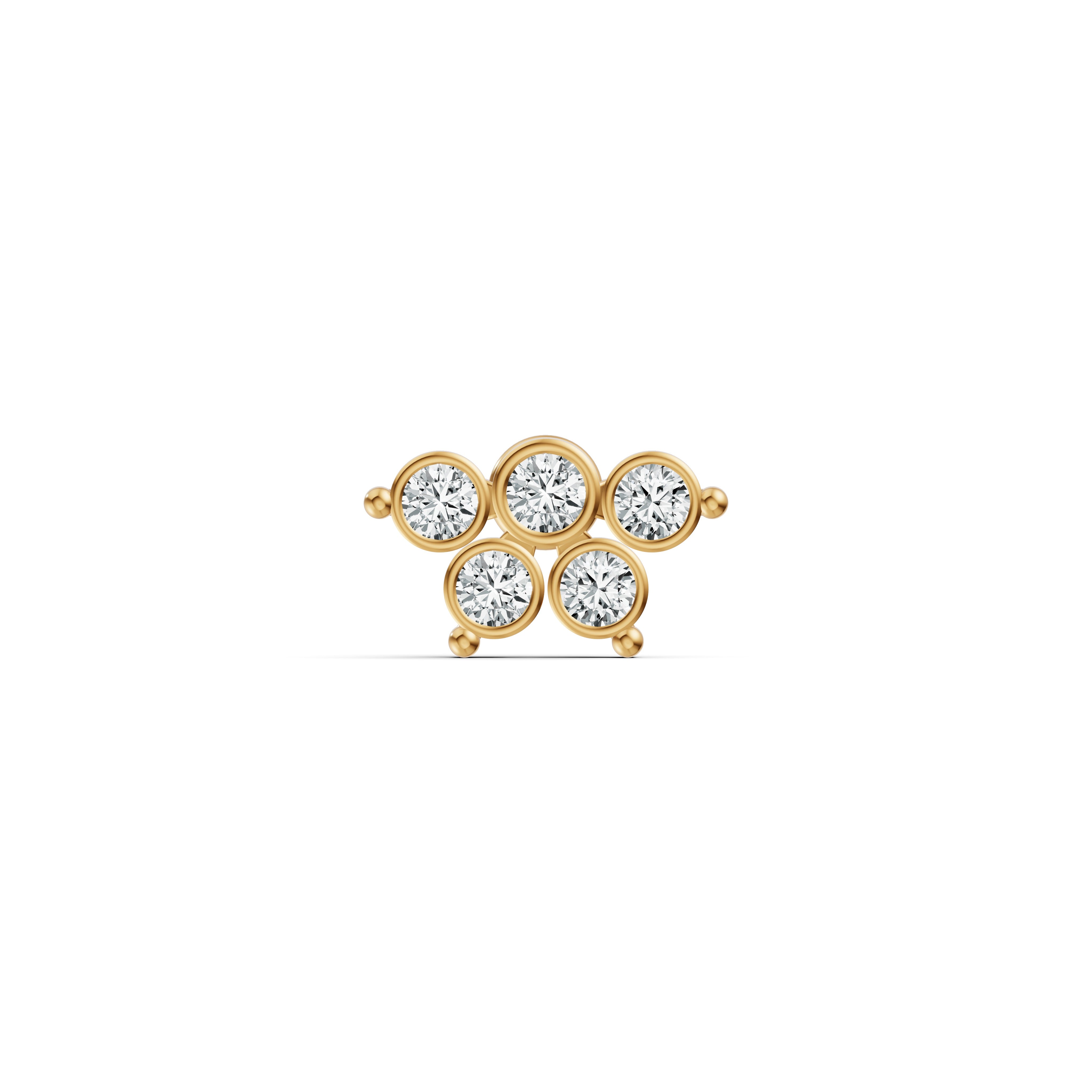 Petal Cluster Diamond Nosepin