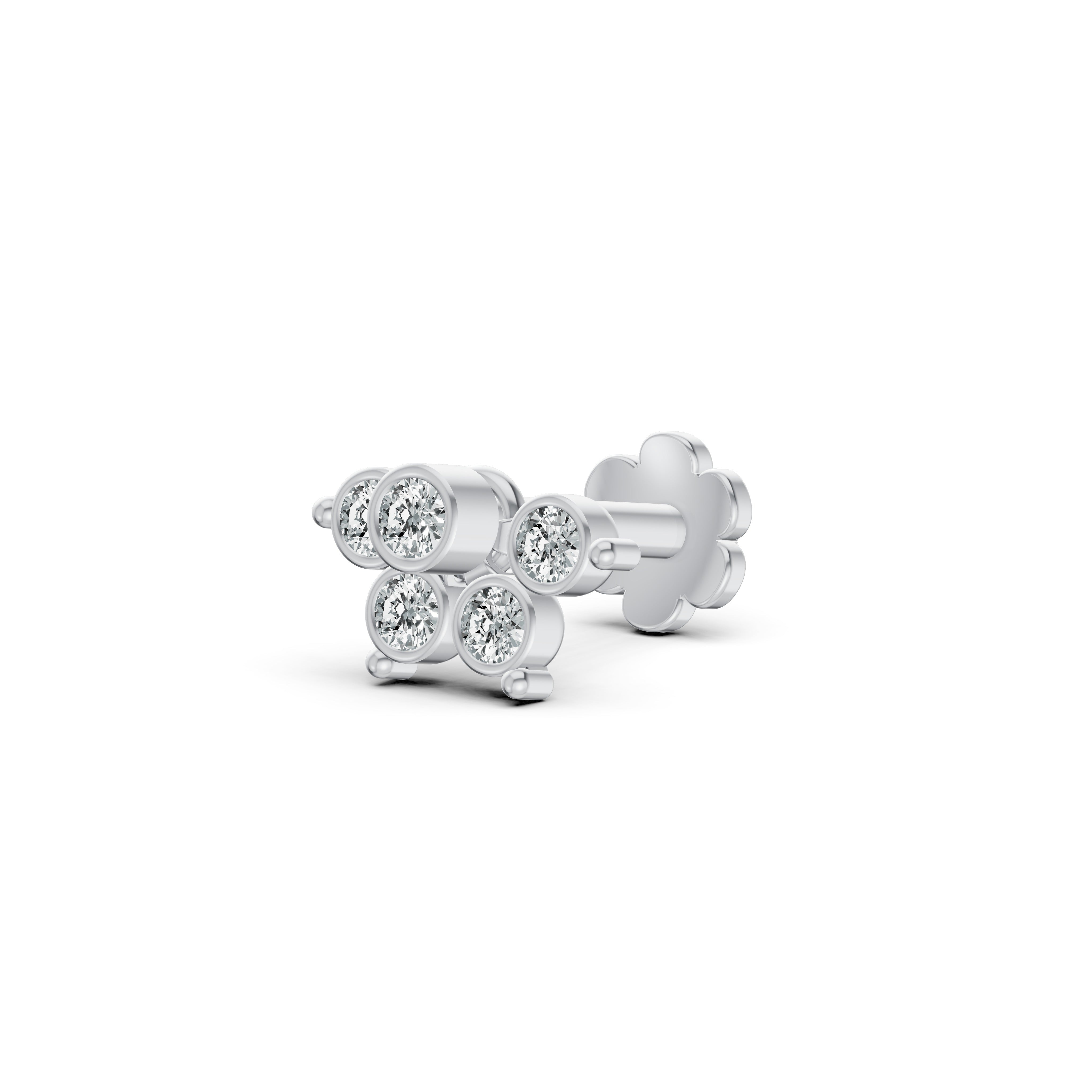Petal Cluster Diamond Nosepin