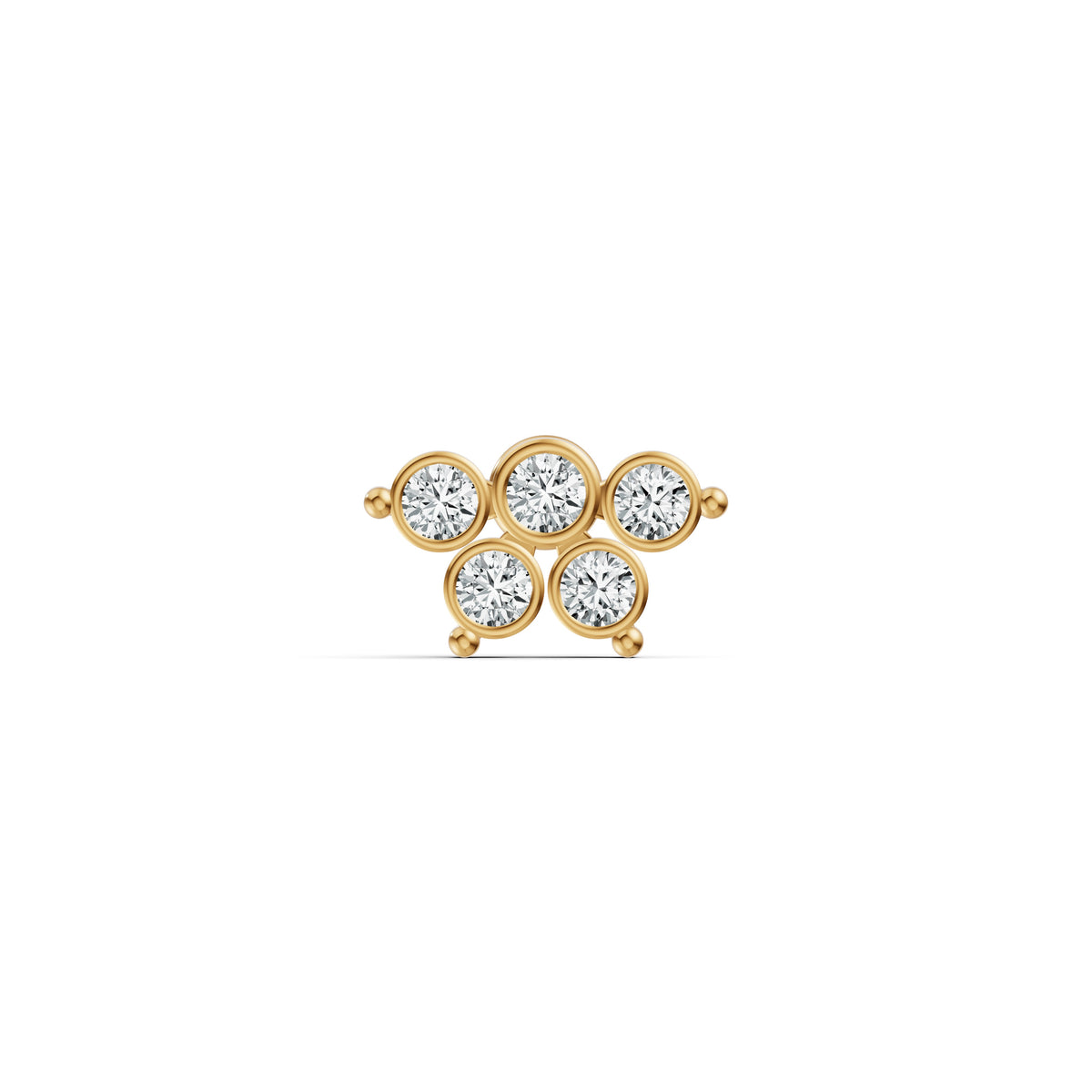 Petal Cluster Diamond Nosepin