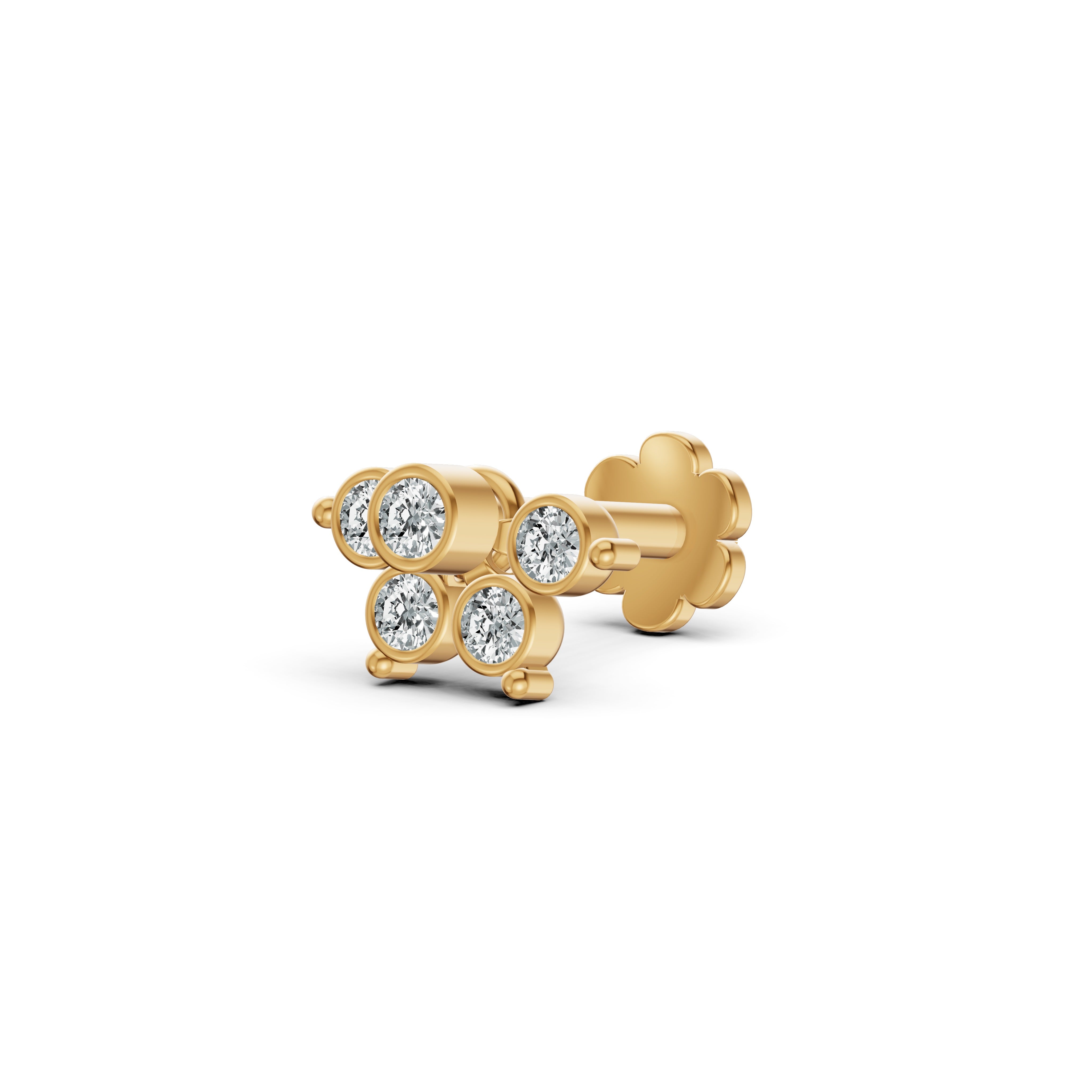 Petal Cluster Diamond Nosepin