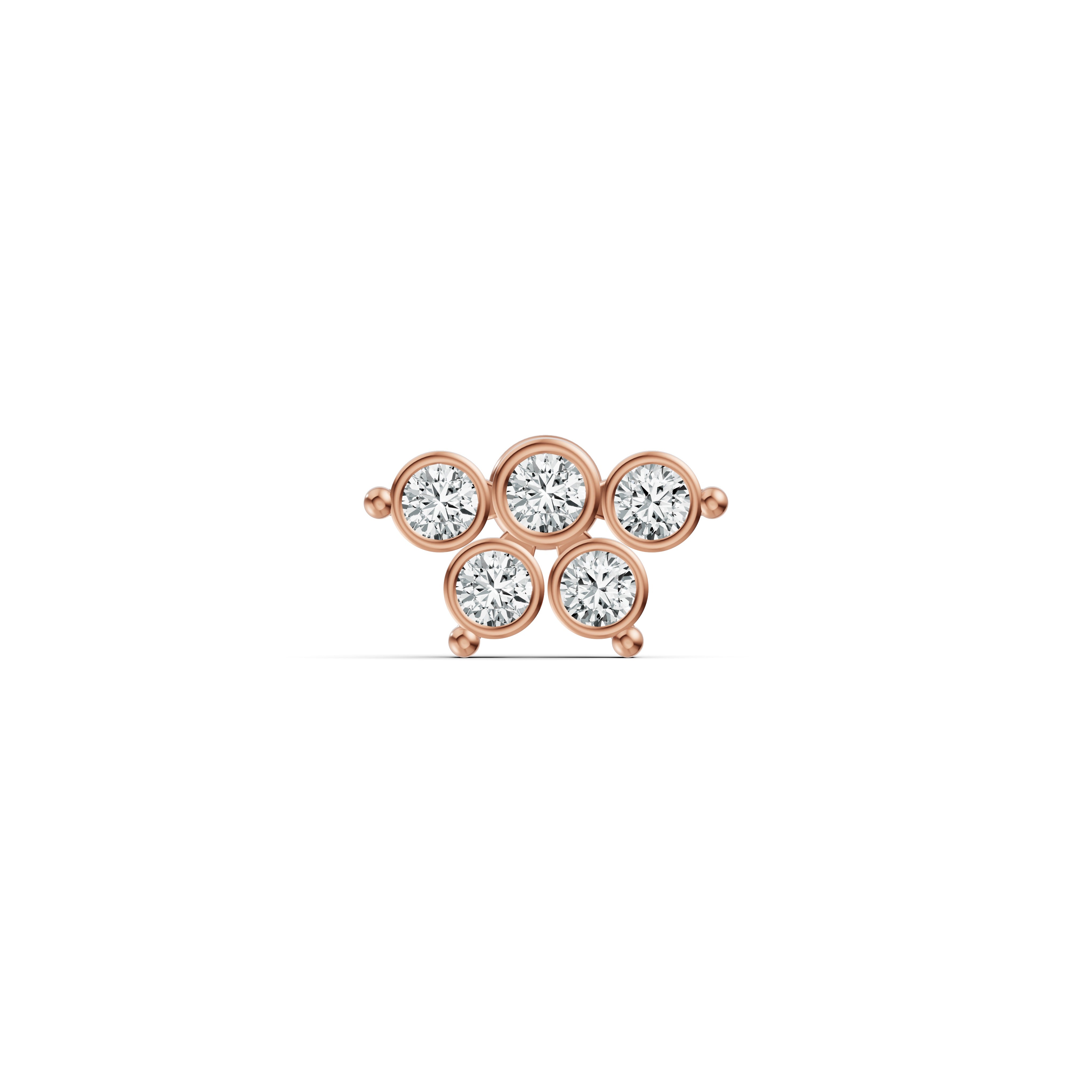 Petal Cluster Diamond Nosepin