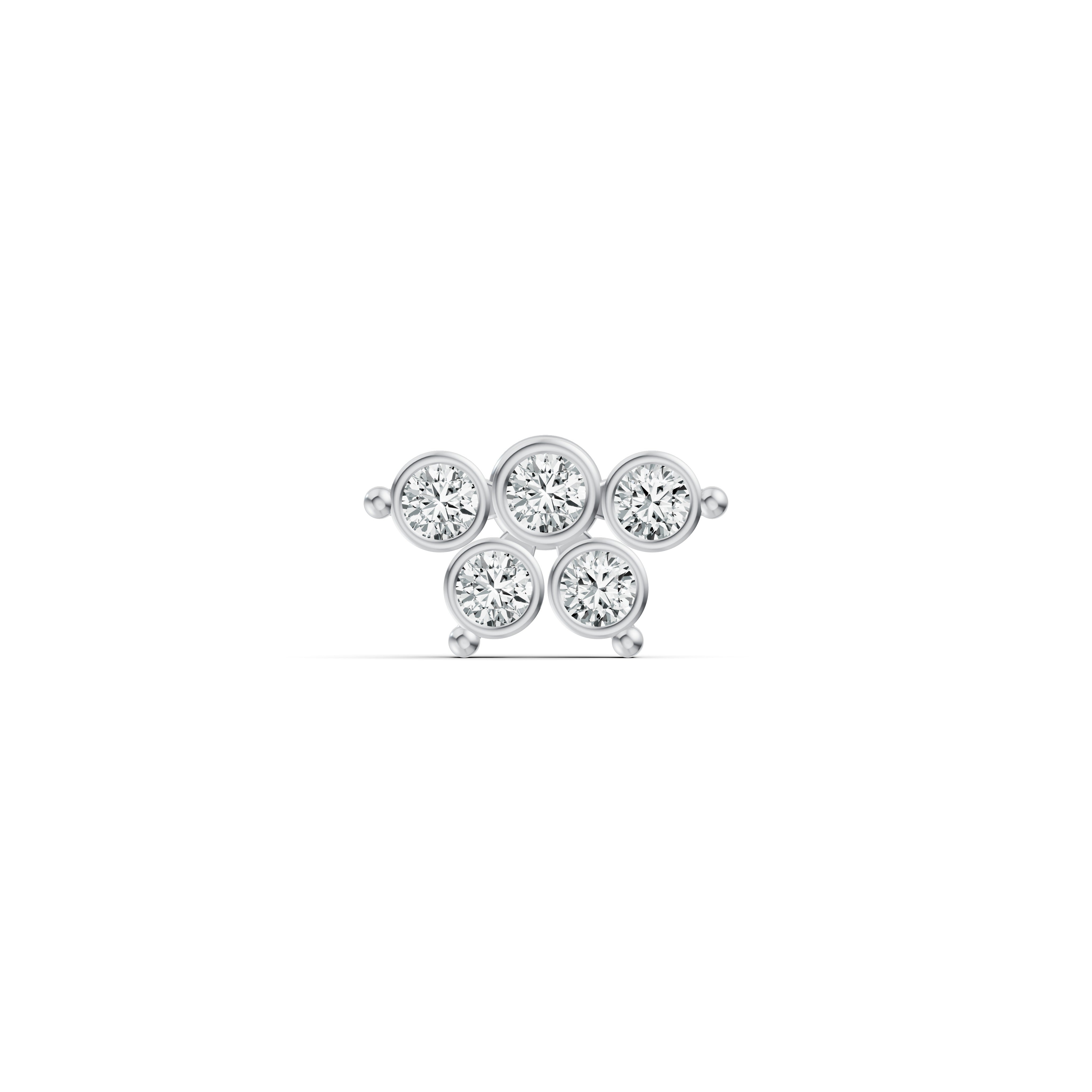 Petal Cluster Diamond Nosepin
