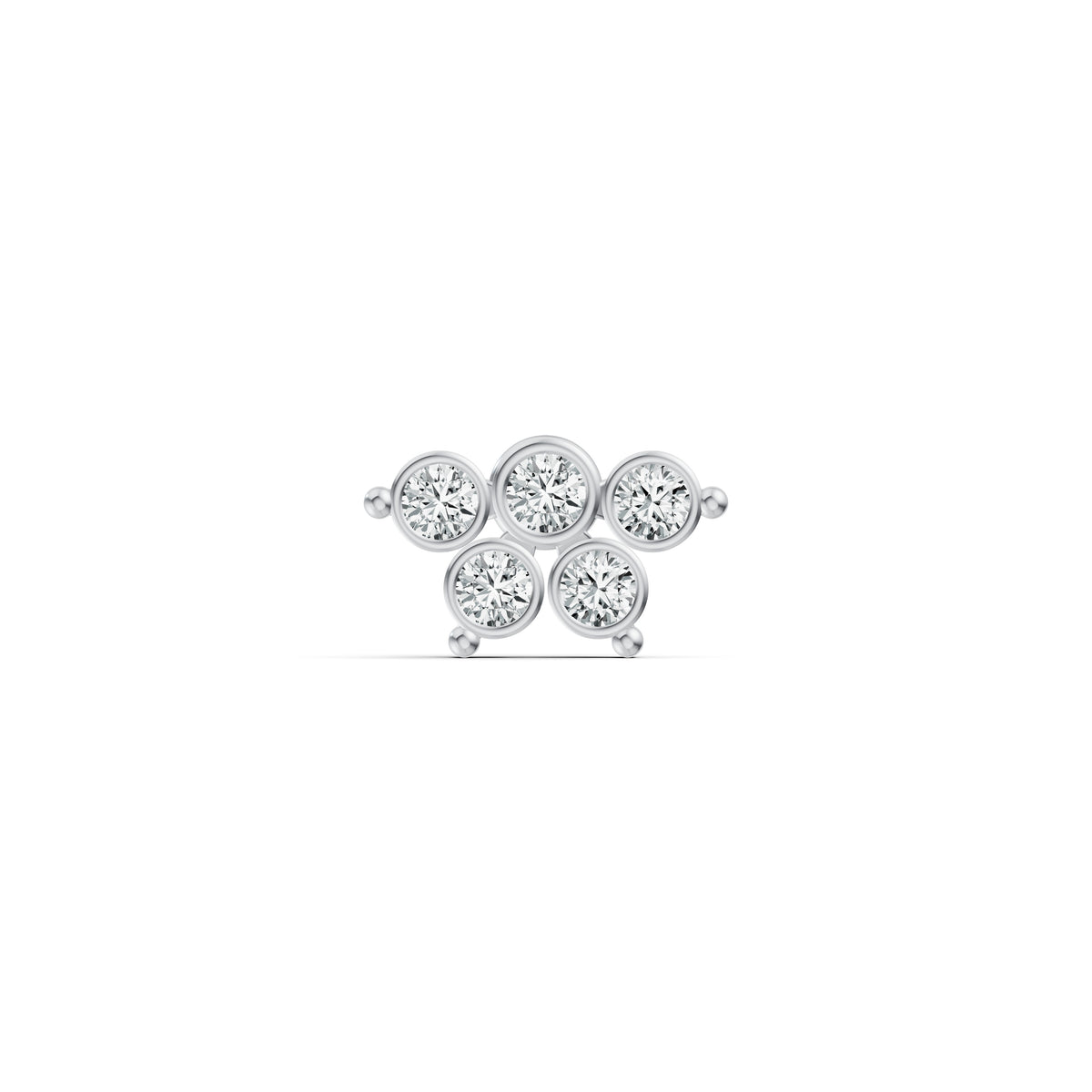 Petal Cluster Diamond Nosepin