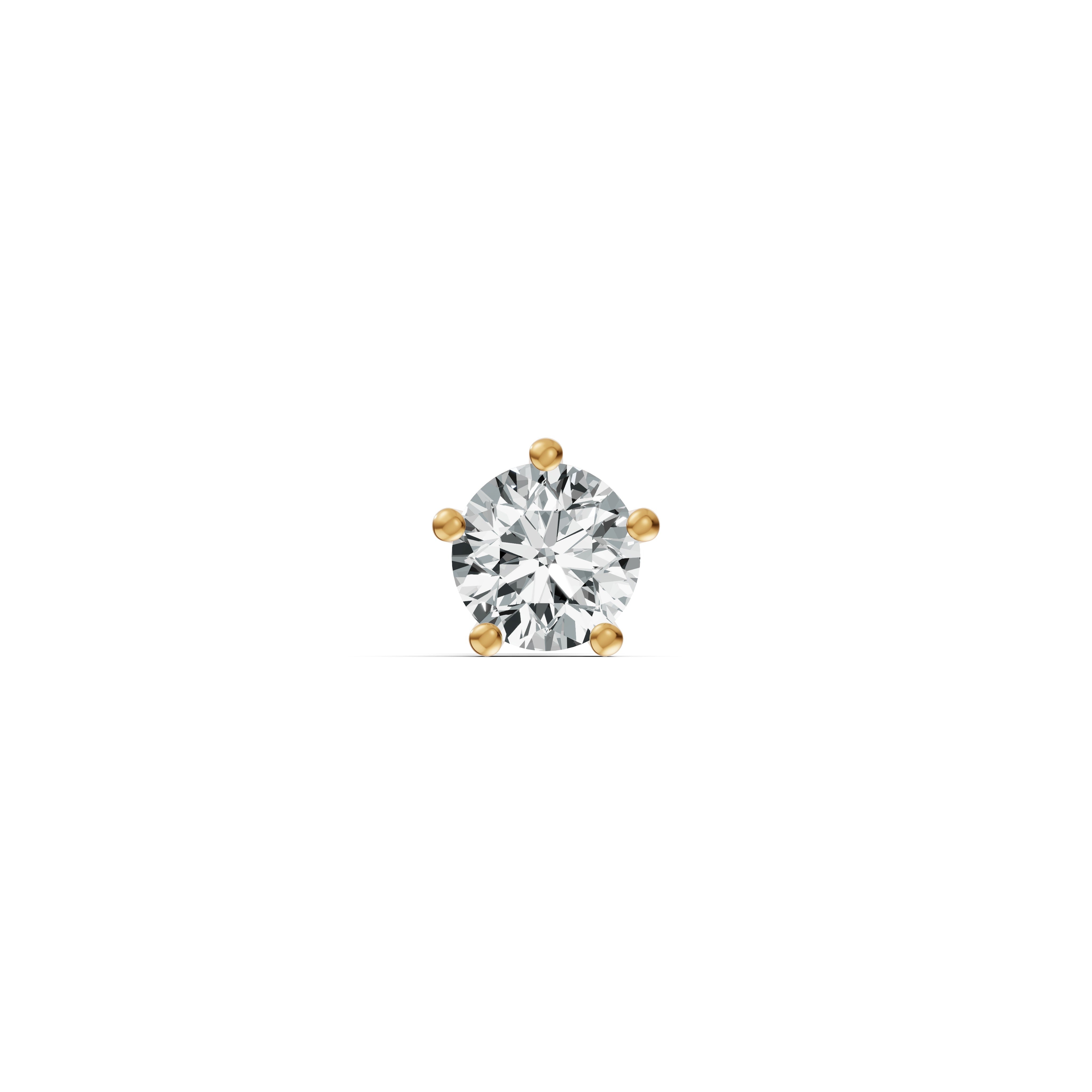 Classic Solitaire Diamond Nosepin