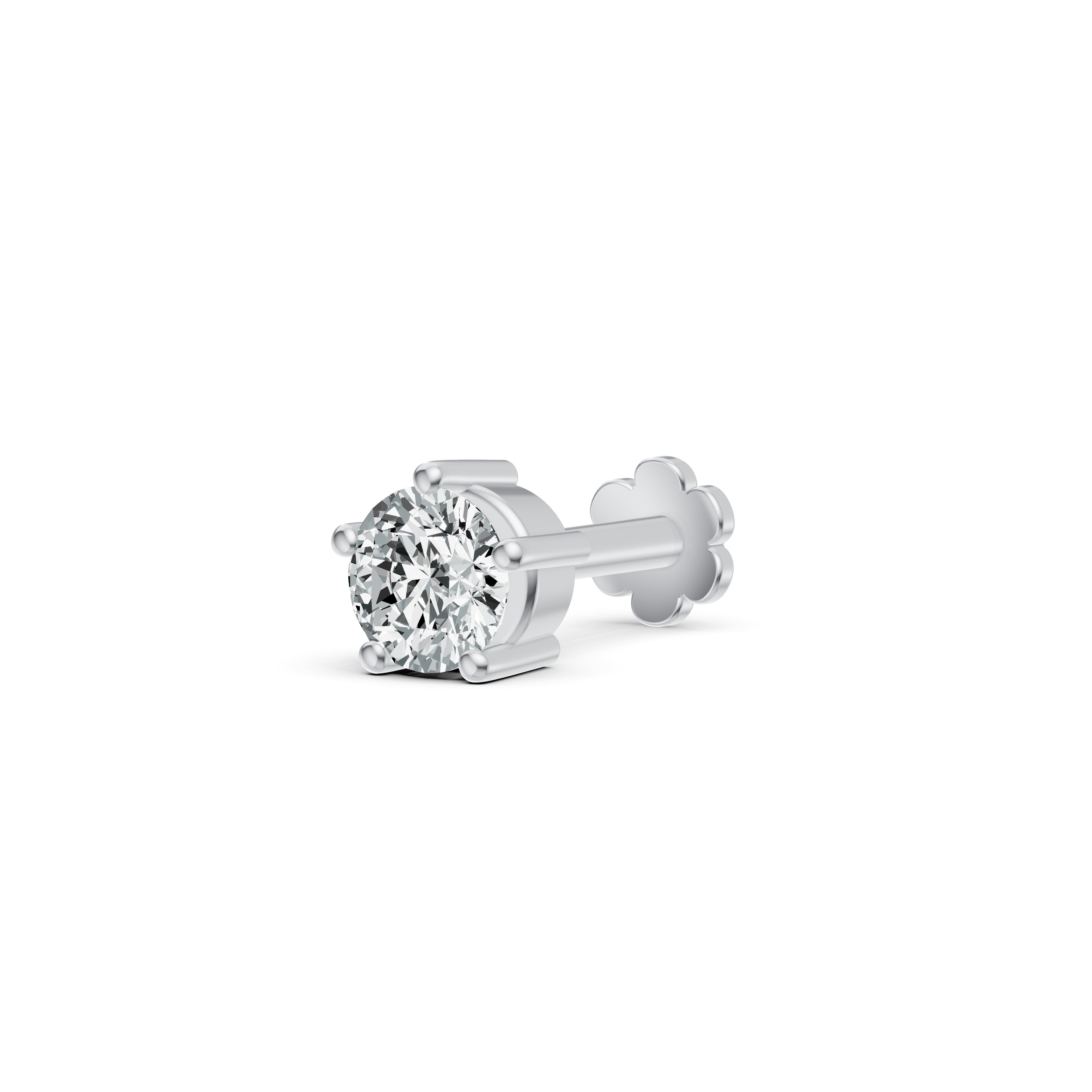 Classic Solitaire Diamond Nosepin