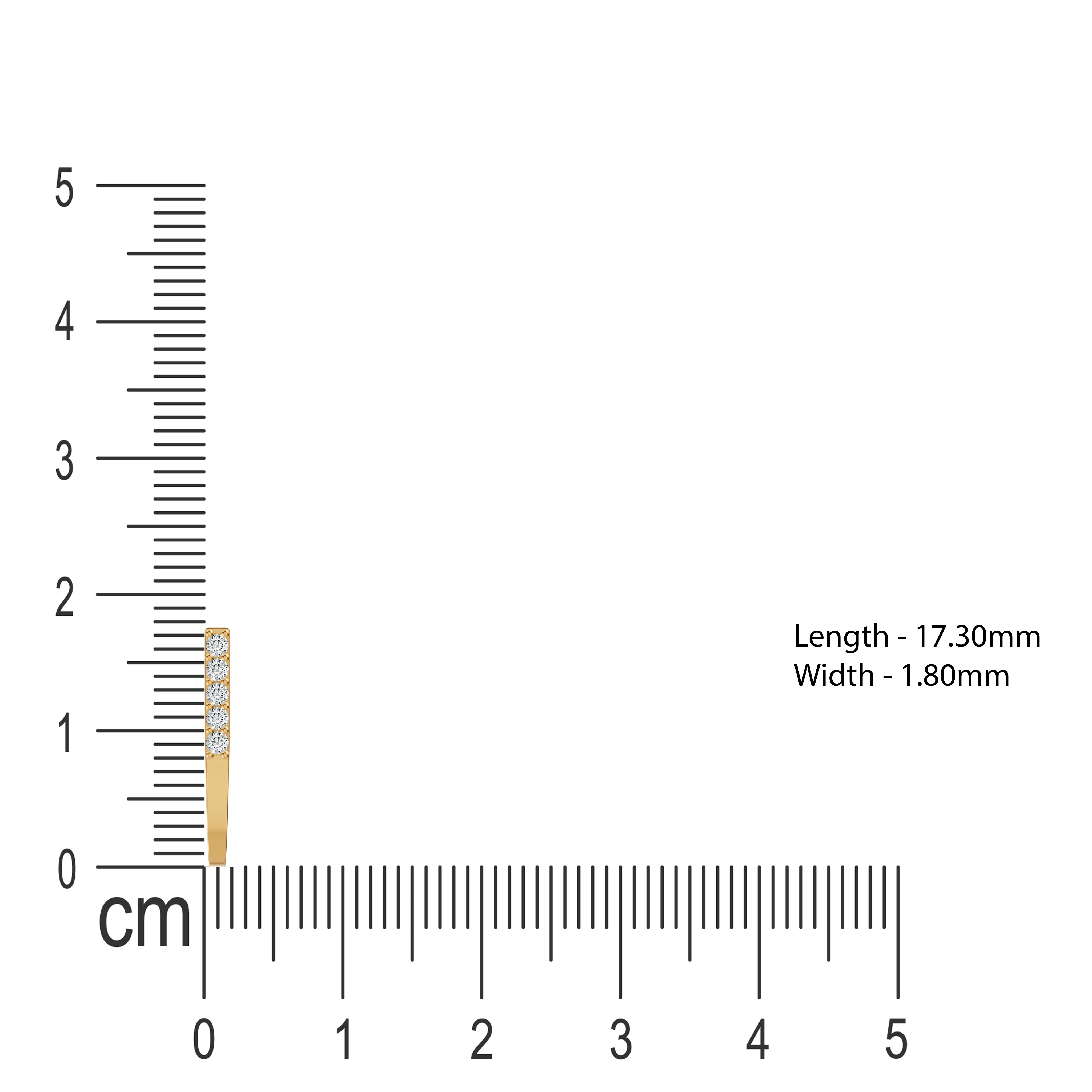 Linear Diamond Nosepin