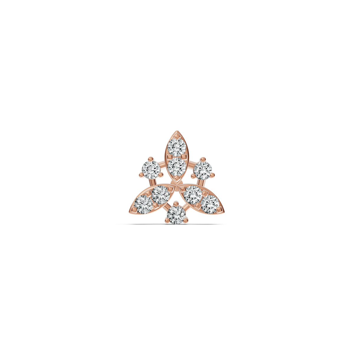 Leaf Cluster Diamond Nosepin