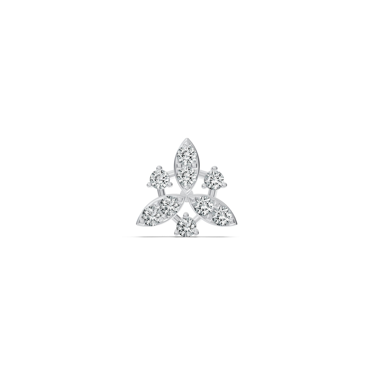 Leaf Cluster Diamond Nosepin
