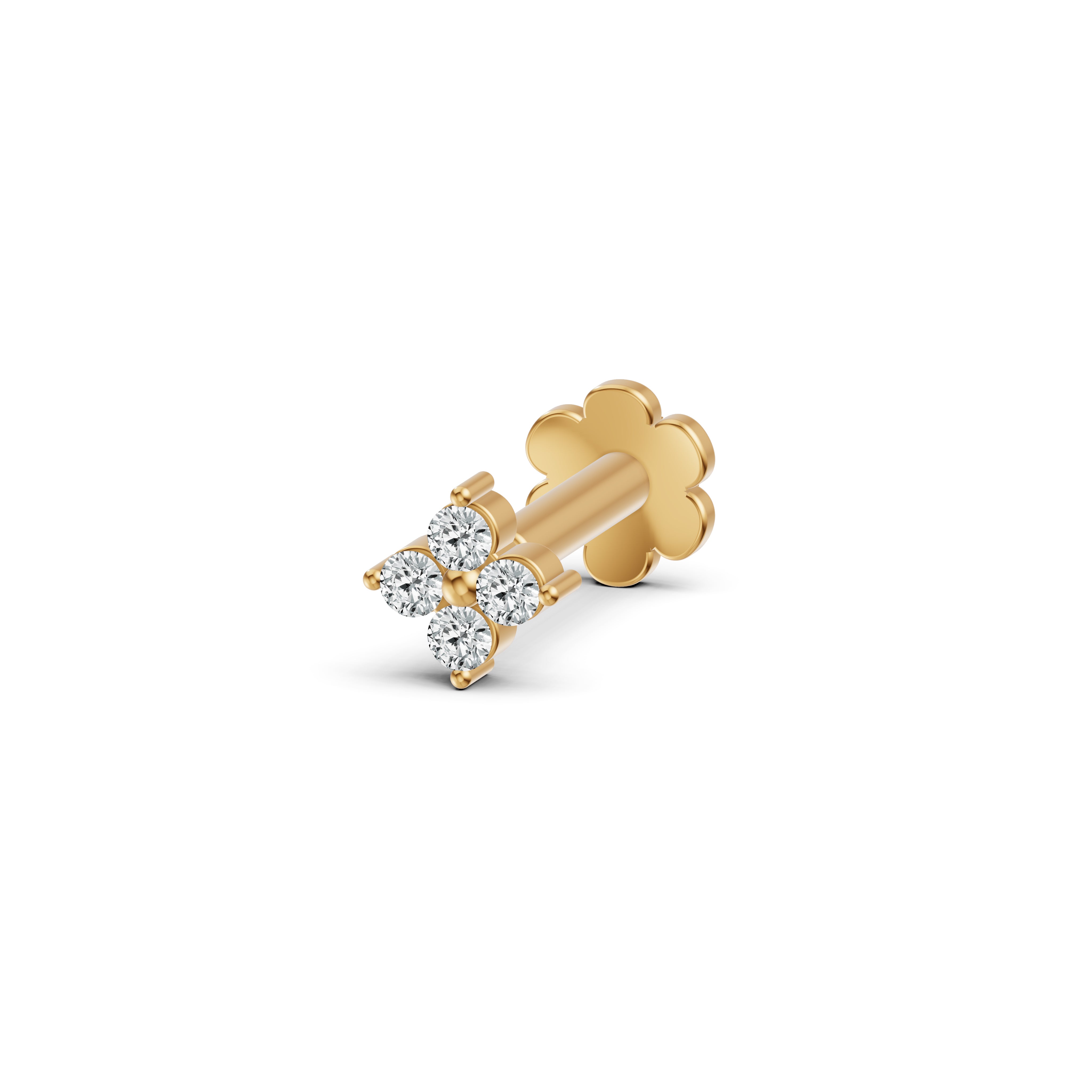 Petite Floral Diamond Nosepin