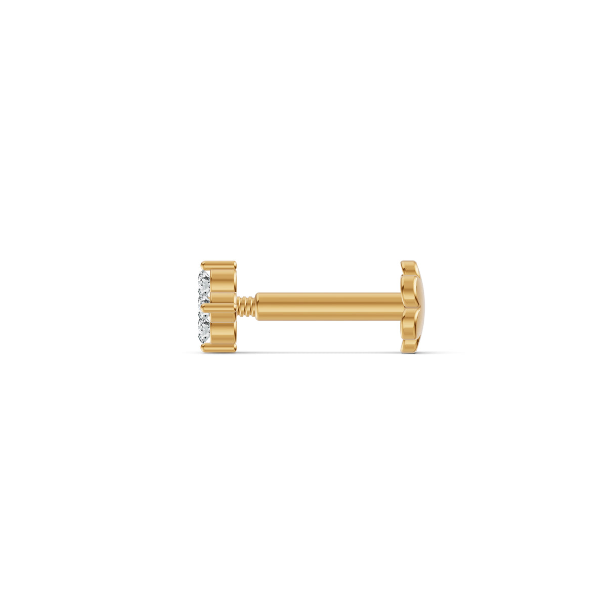 Petite Floral Diamond Nosepin