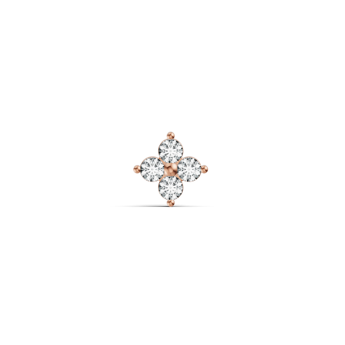 Petite Floral Diamond Nosepin