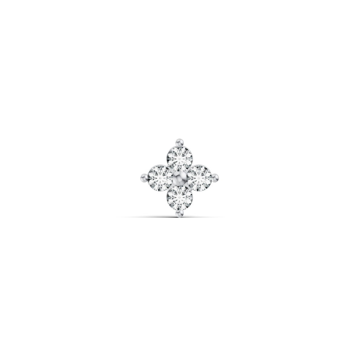 Petite Floral Diamond Nosepin