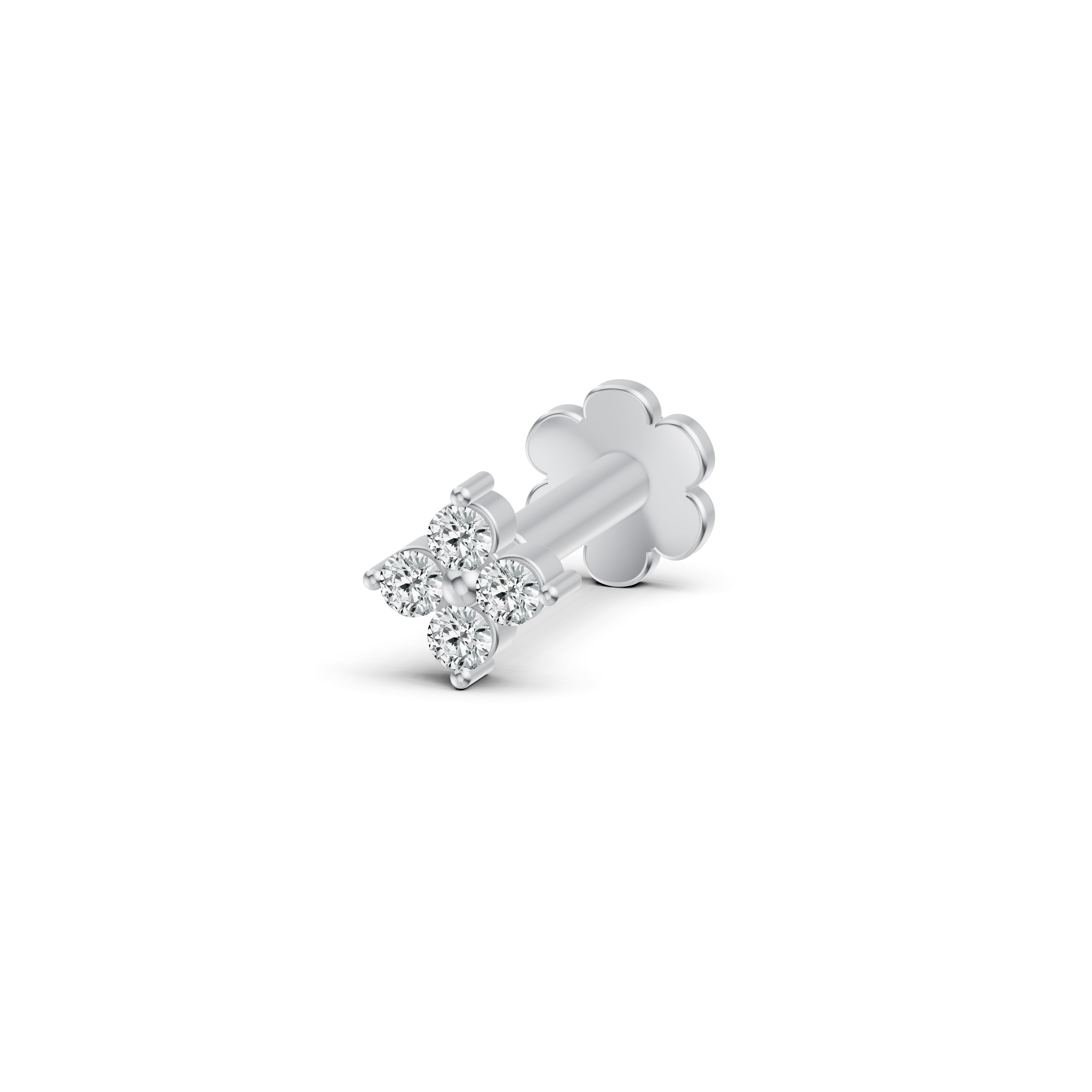 Petite Floral Diamond Nosepin