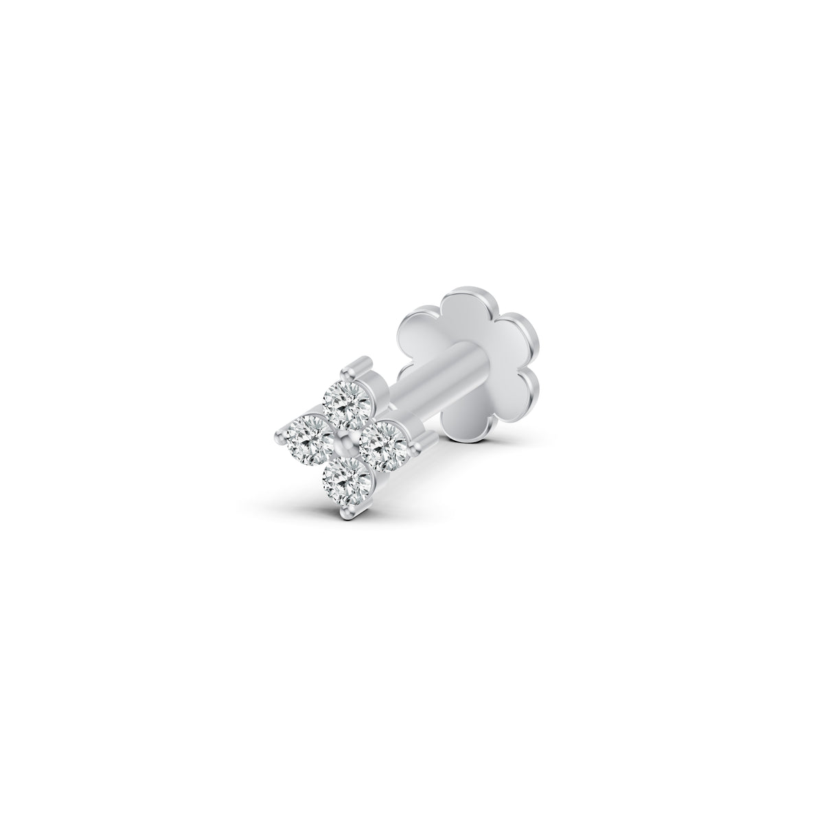 Petite Floral Diamond Nosepin